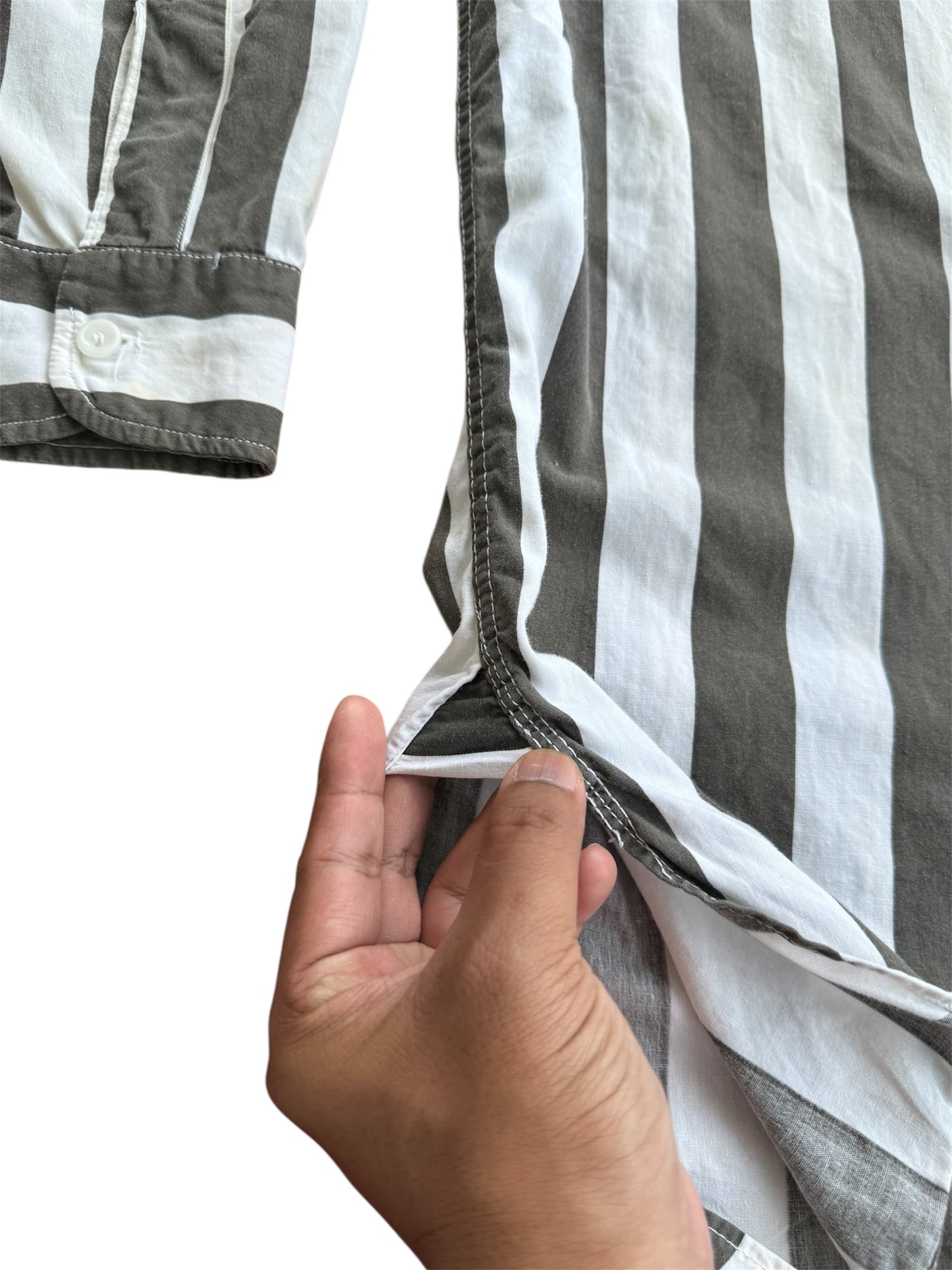 Vintage 1940s-50s Wilson Sports Equipment Striped Shirt Made In Usa