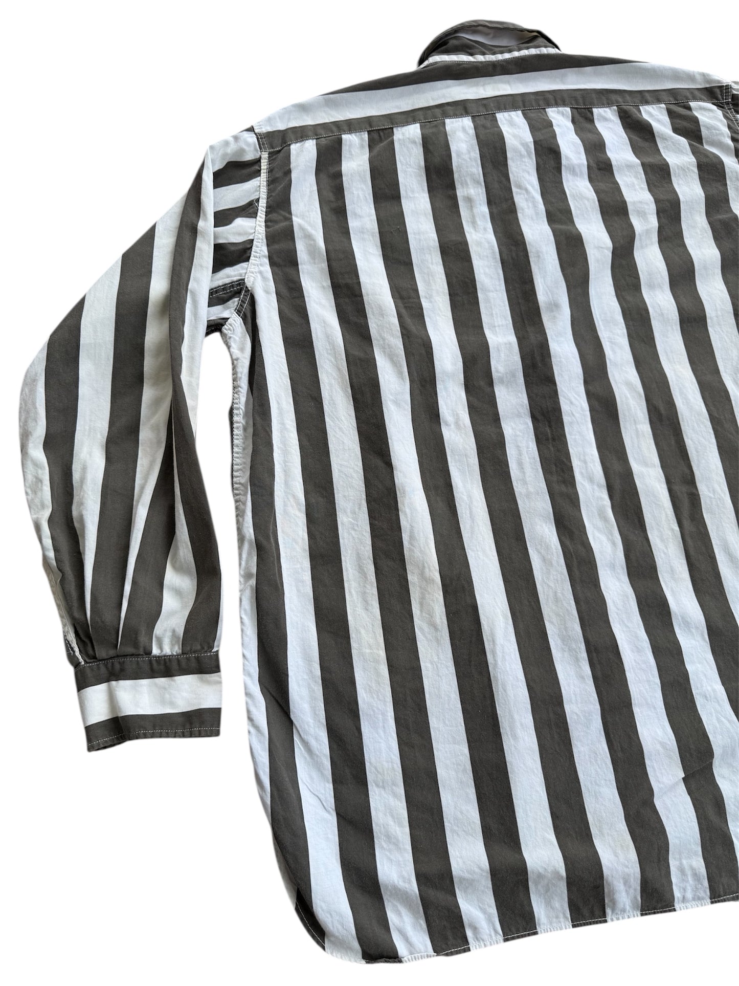 Vintage 1940s-50s Wilson Sports Equipment Striped Shirt Made In Usa