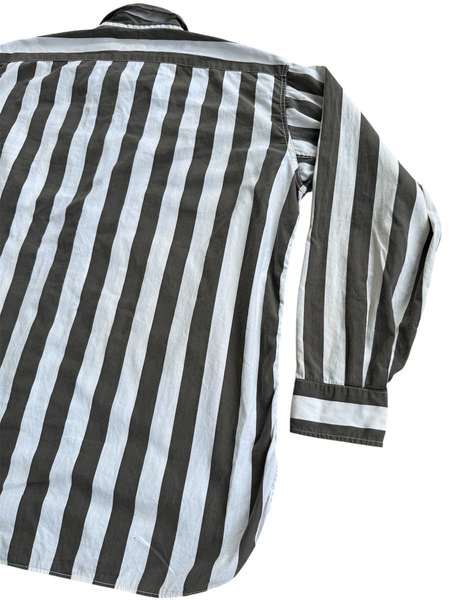 Vintage 1940s-50s Wilson Sports Equipment Striped Shirt Made In Usa