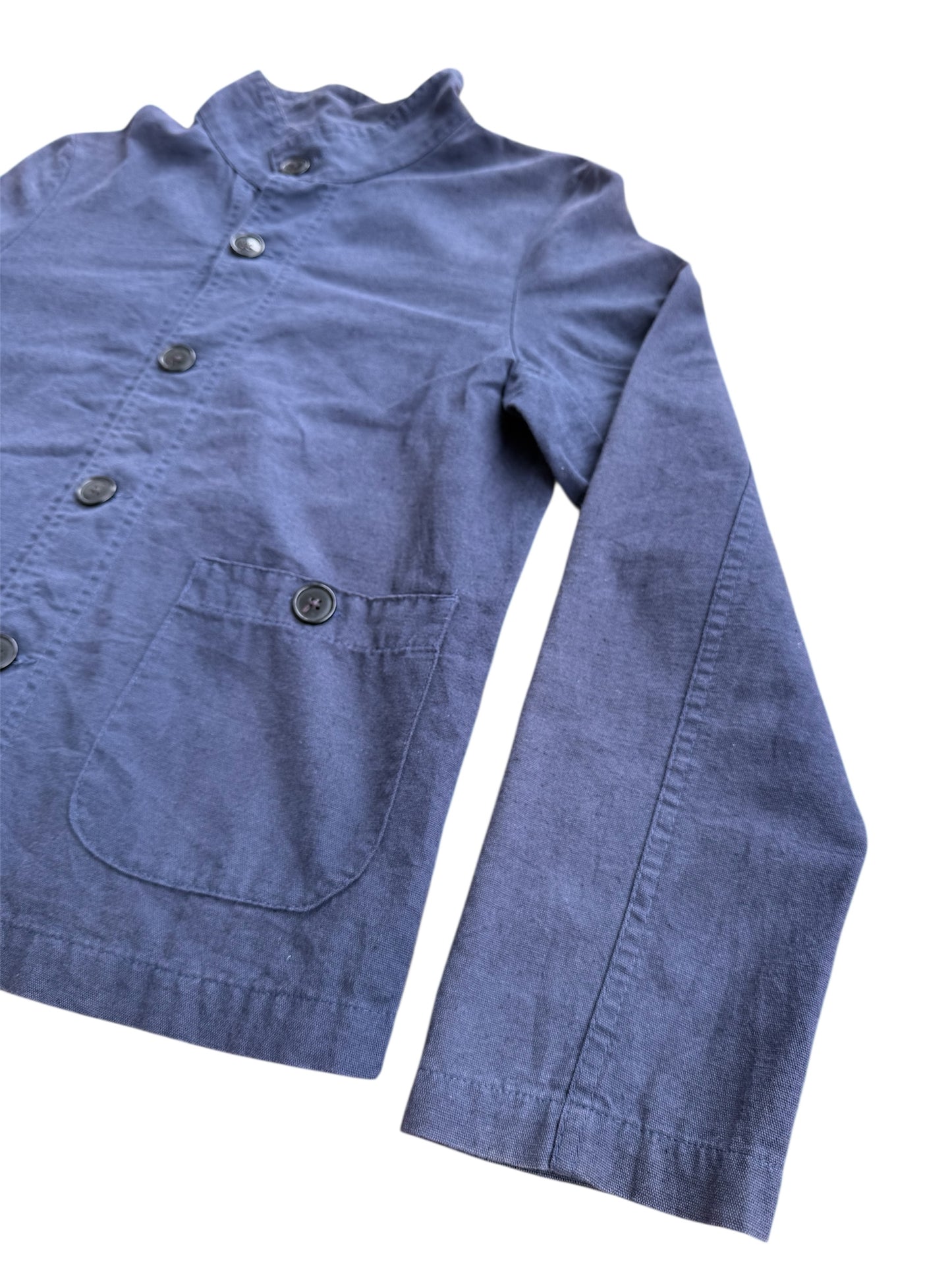 VETRA Blue Cotton Work Jacket Made in France