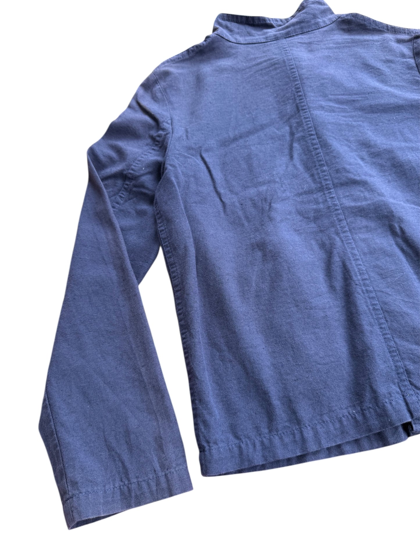 VETRA Blue Cotton Work Jacket Made in France