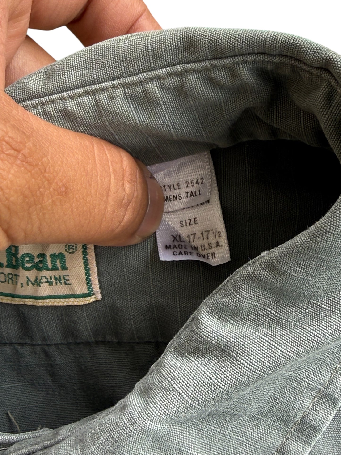 Vintage L.L. Bean Utility Ripstop Shirt Made in USA