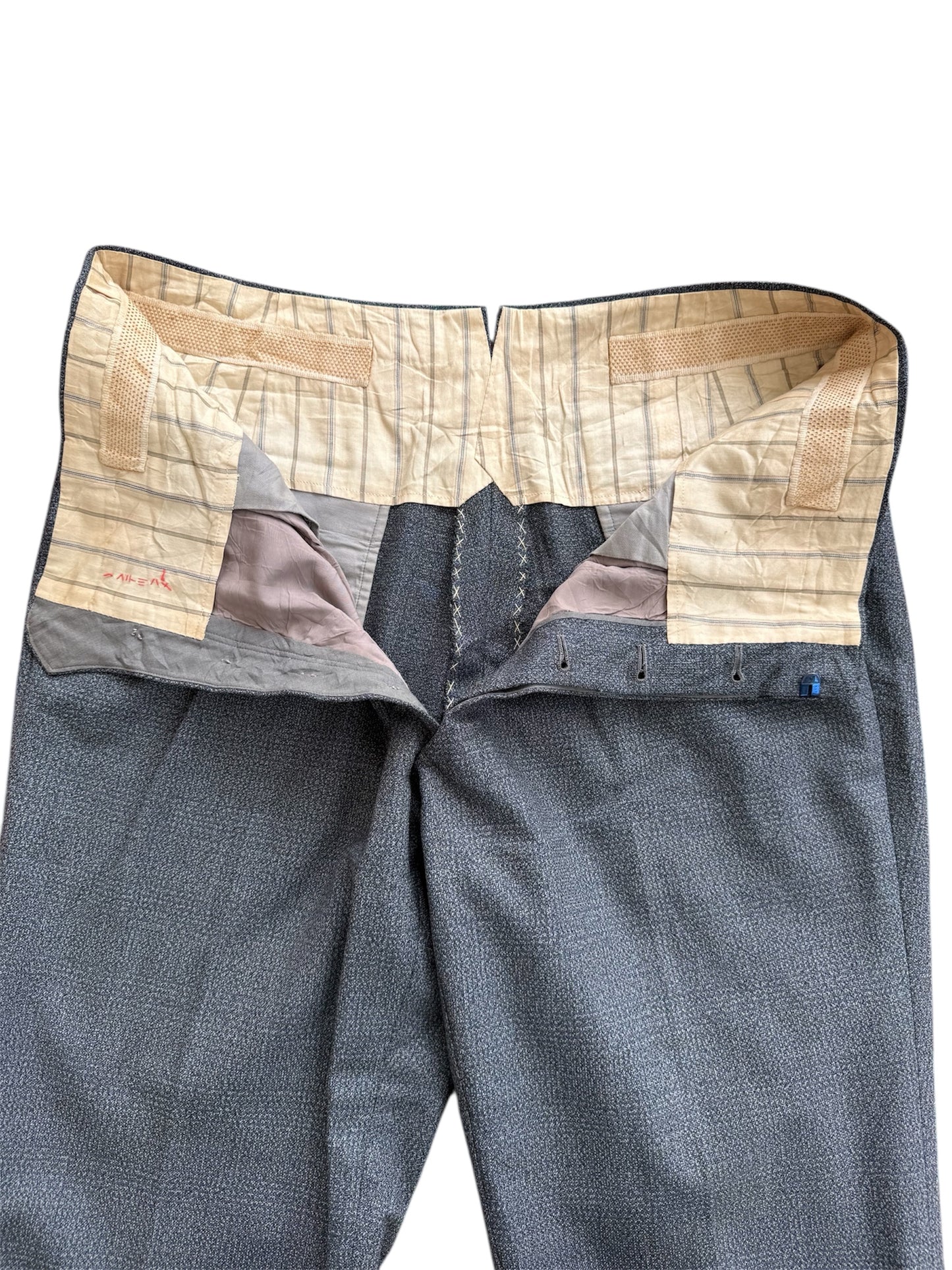 Vintage 1950s European Textured Wool Trousers