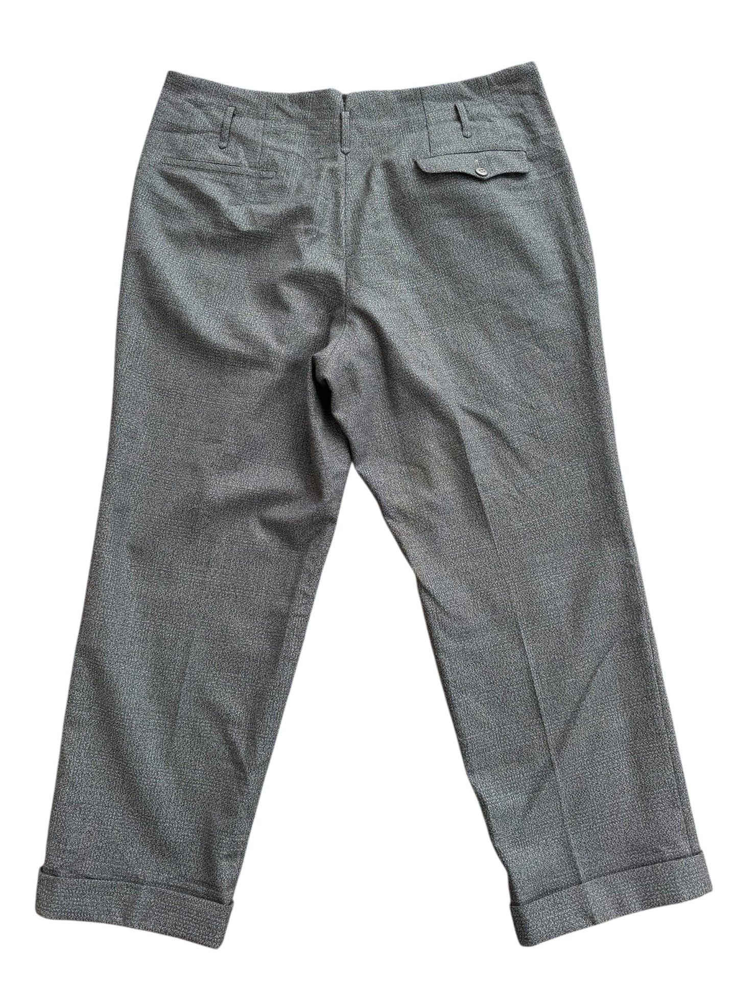 Vintage 1950s European Textured Wool Trousers