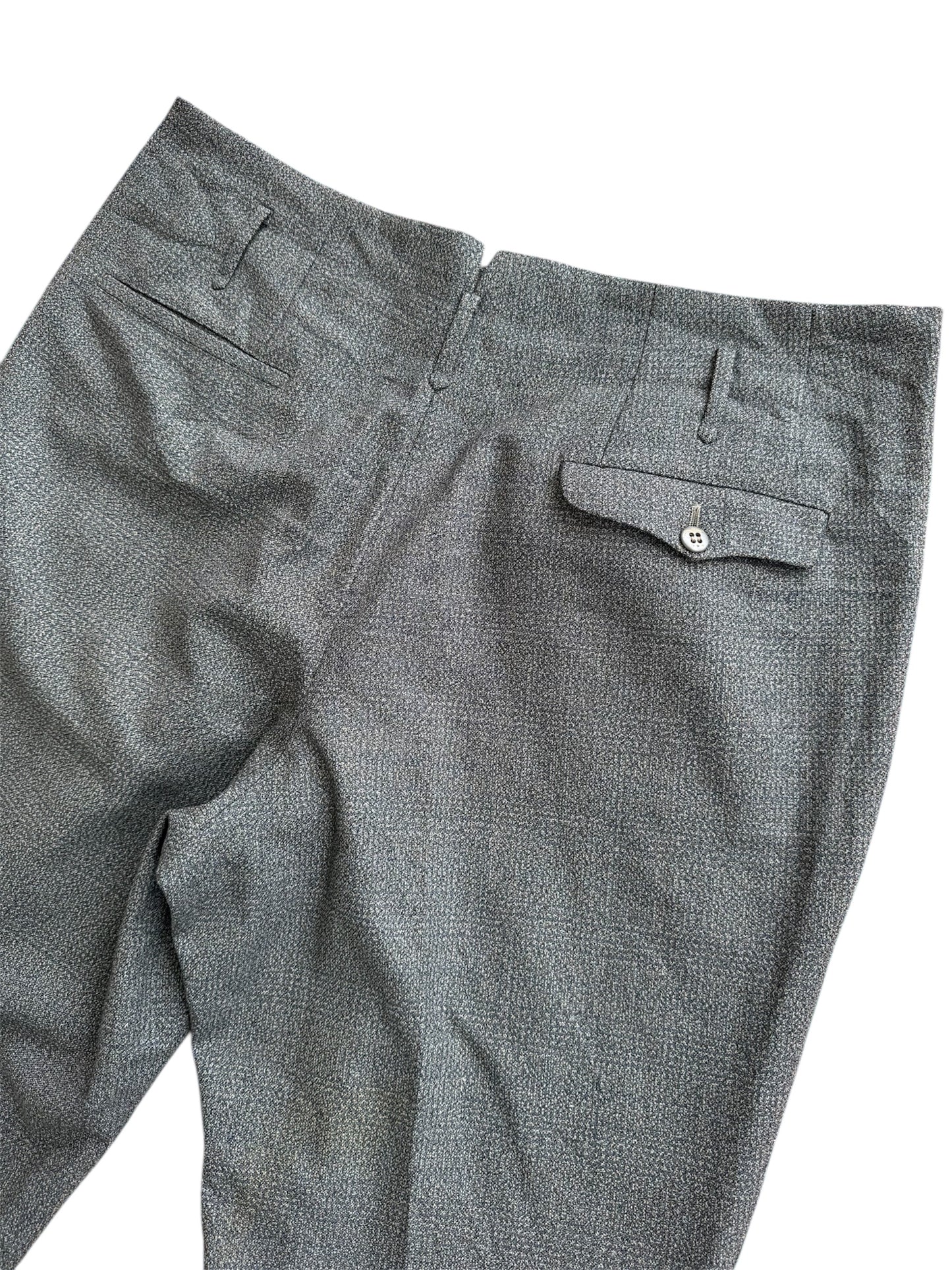 Vintage 1950s European Textured Wool Trousers
