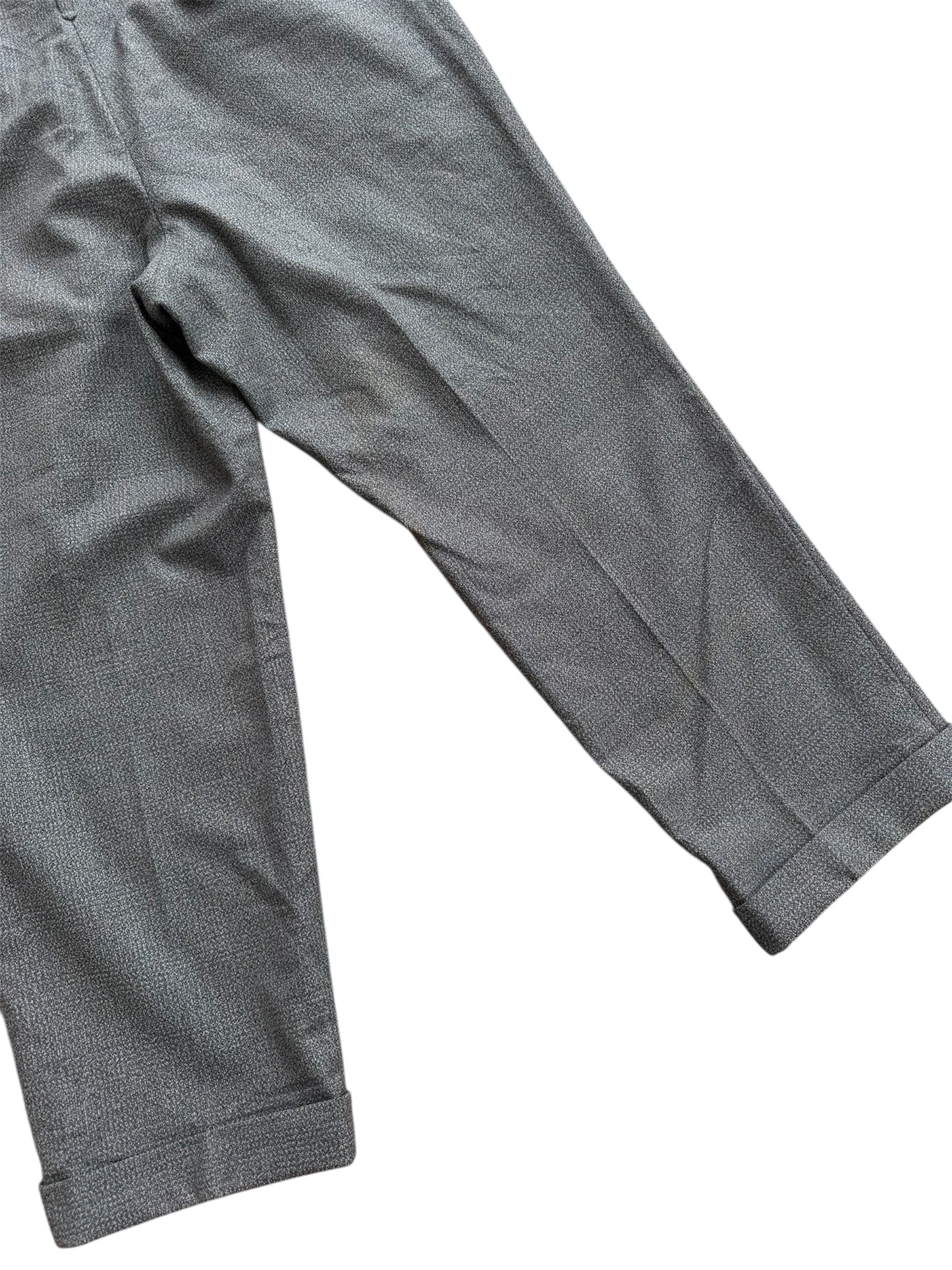 Vintage 1950s European Textured Wool Trousers