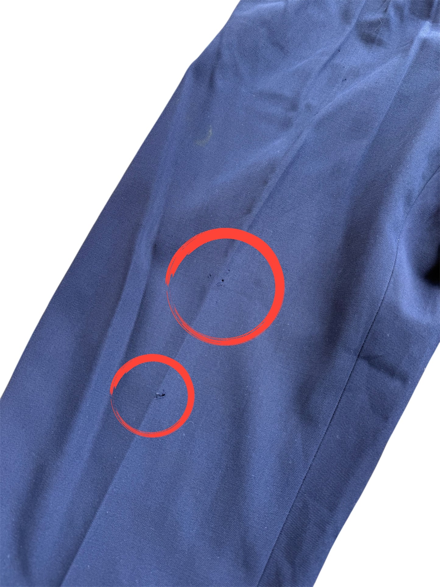 Vintage 1950s European Navy Wool Trousers