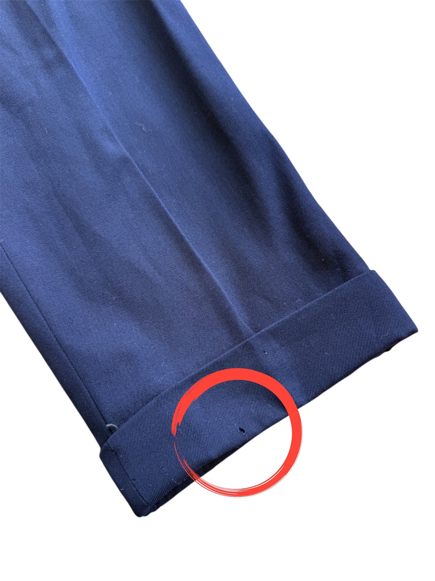 Vintage 1950s European Navy Wool Trousers
