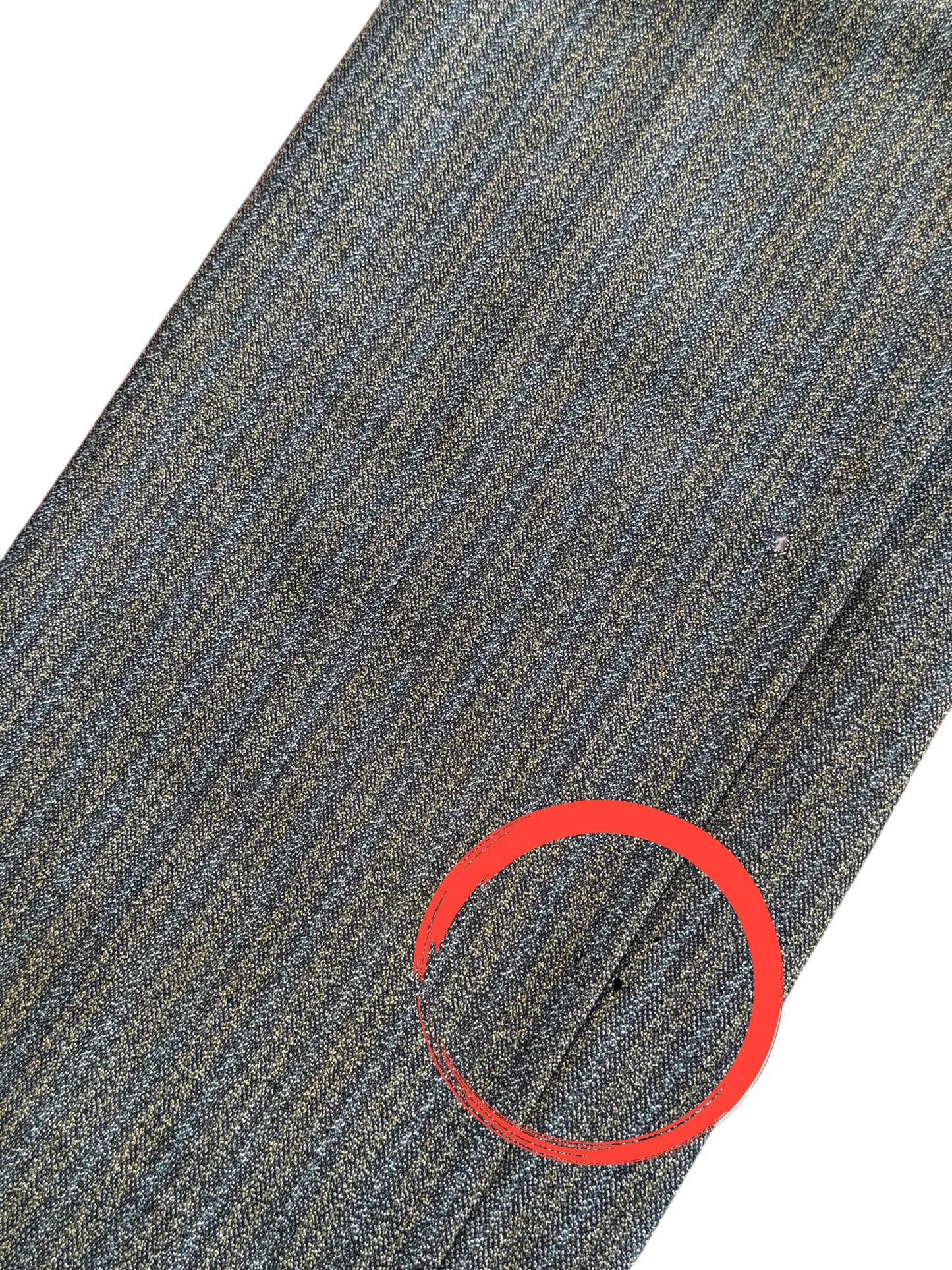 Vintage 1960s European Grey Herringbone Wool Trousers