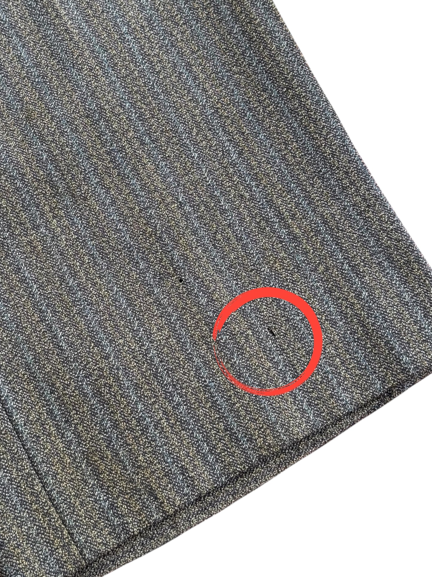 Vintage 1960s European Grey Herringbone Wool Trousers