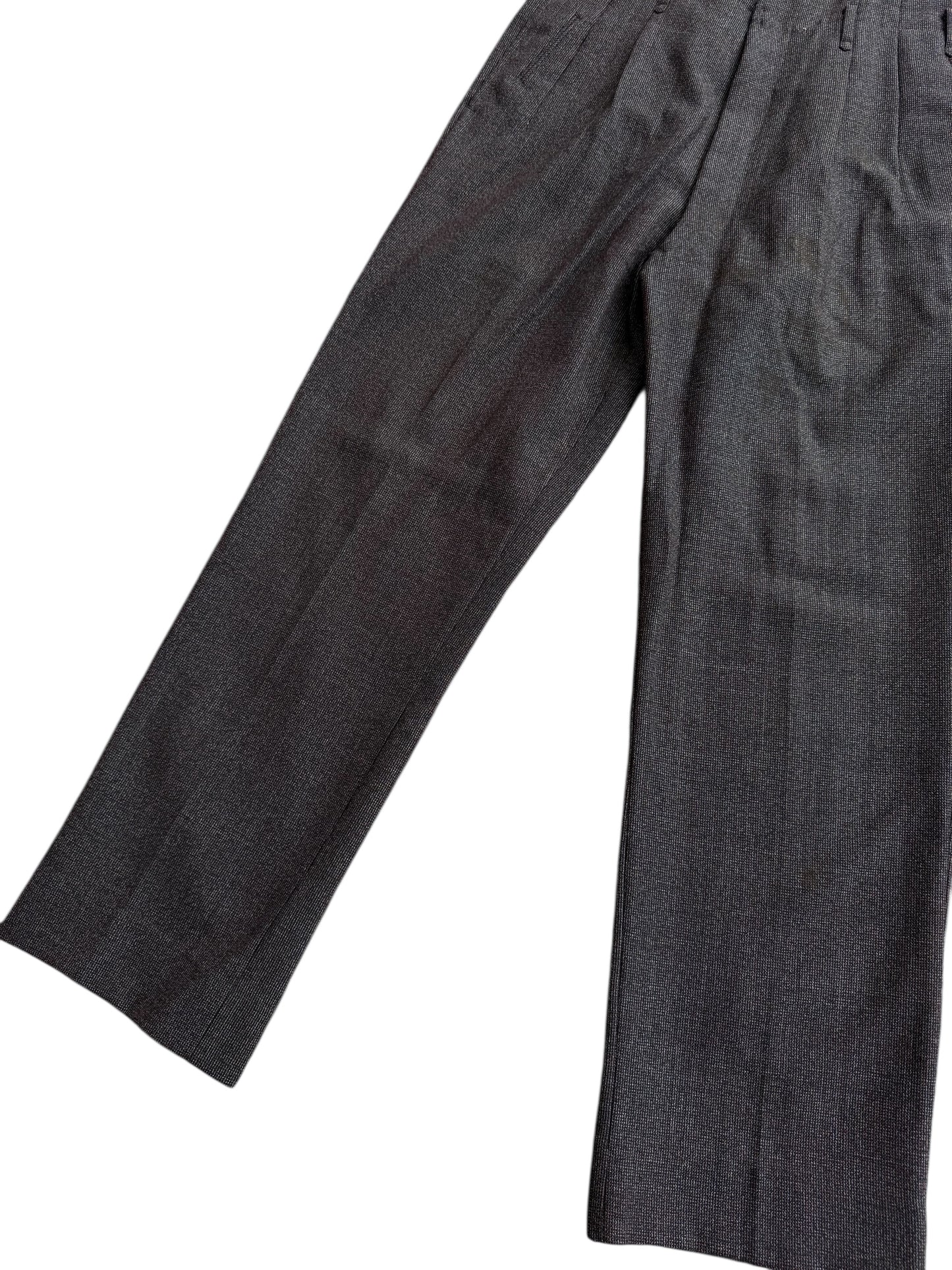 Vintage 1960s Japanese Bespoke Wool Tweed Trousers Sato Tailor Otaru