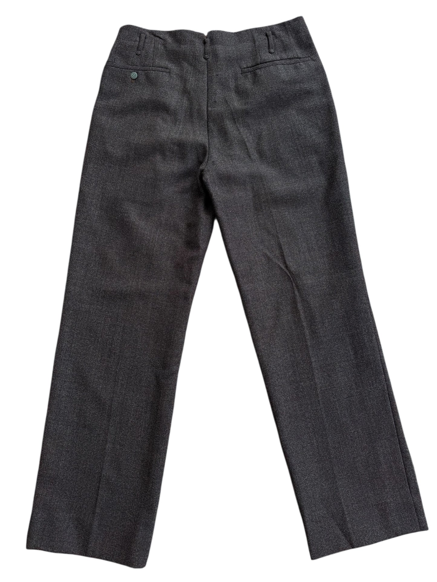 Vintage 1960s Japanese Bespoke Wool Tweed Trousers Sato Tailor Otaru
