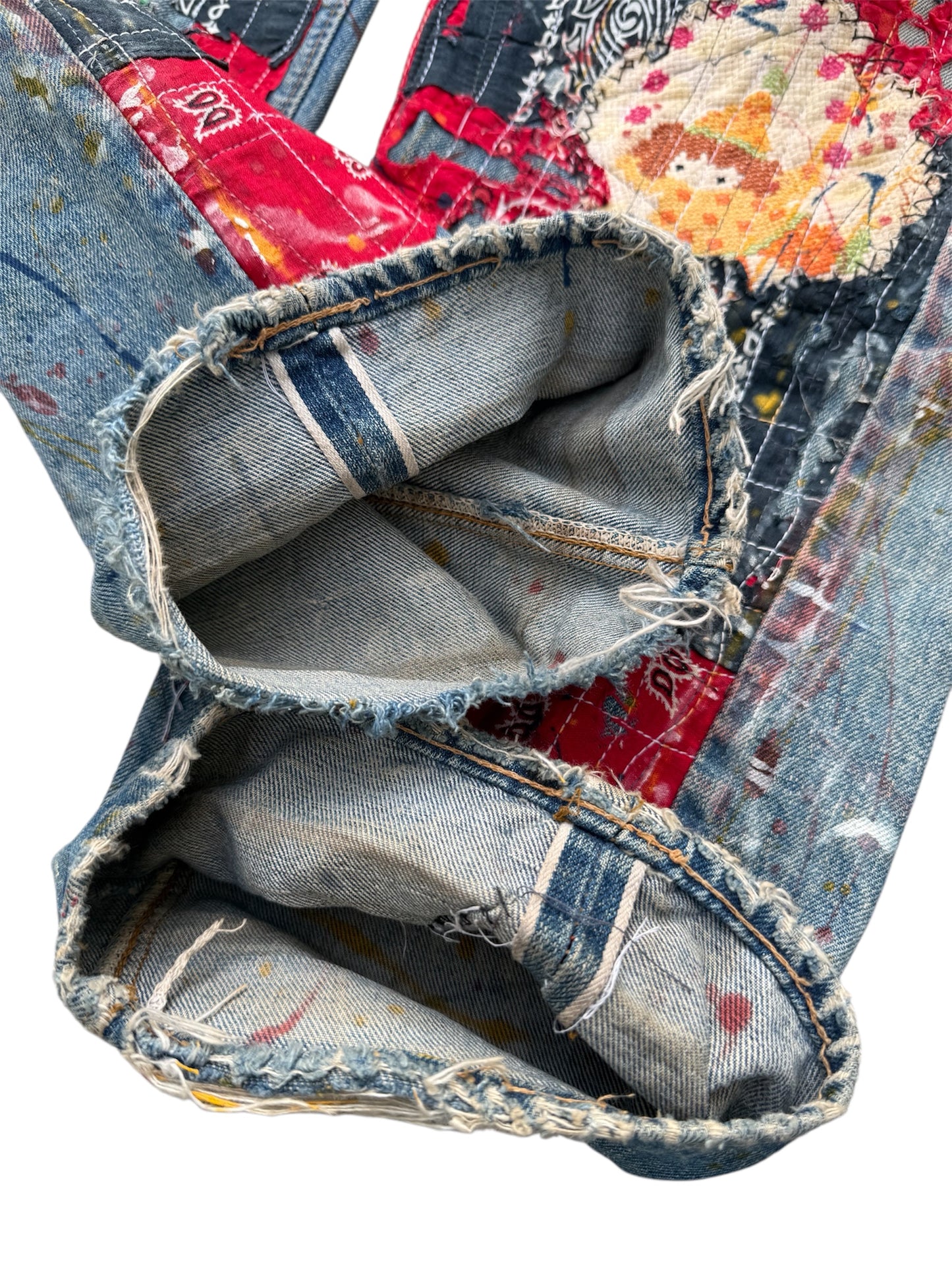 Vintage 1970s Levi’s 501 Boro Patchwork Denim