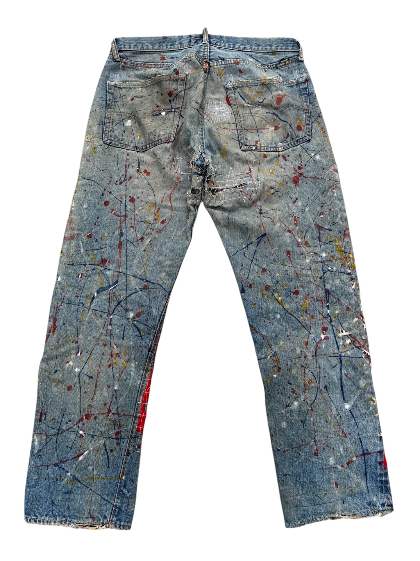 Vintage 1970s Levi’s 501 Boro Patchwork Denim