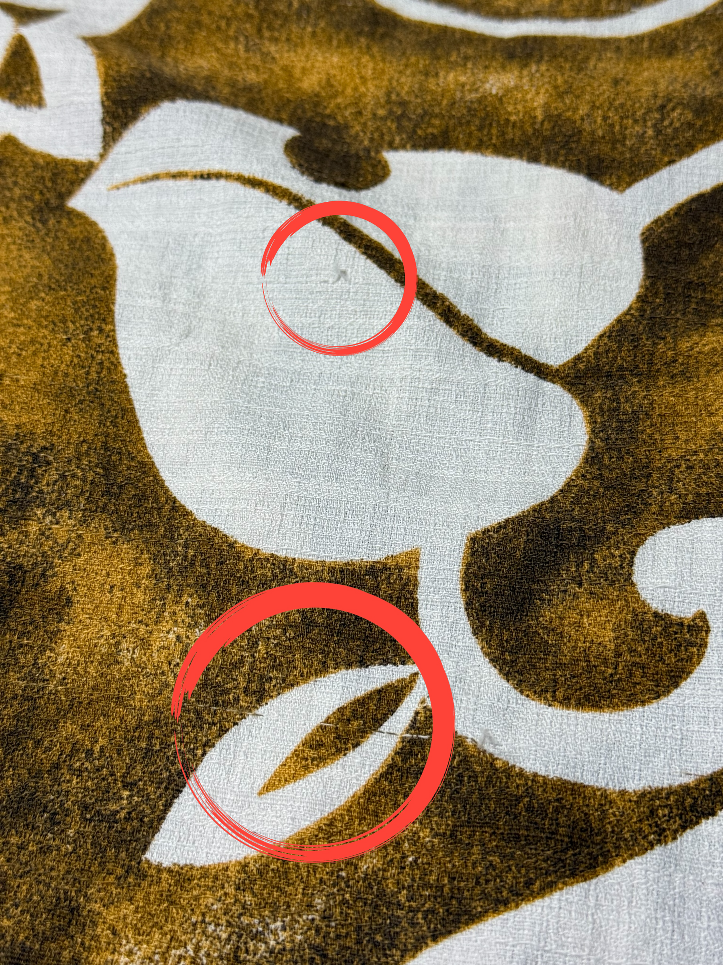 Vintage 1970s Mr. Kailua Hawaiian Aloha Shirt Brown/White Floral Made in Hawaii