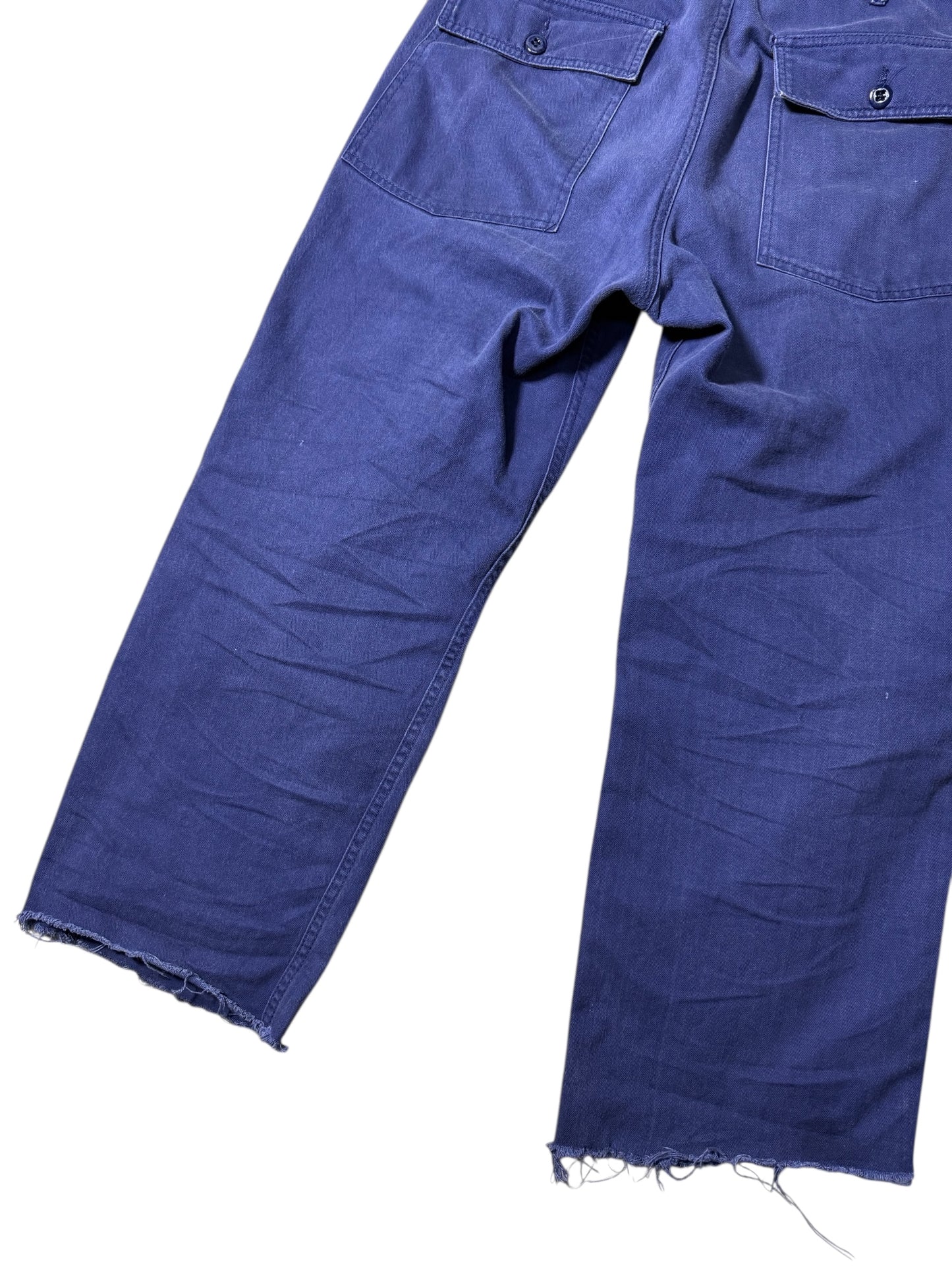 Engineered Garments Workaday HBT Fatigue Pants Indigo Blue