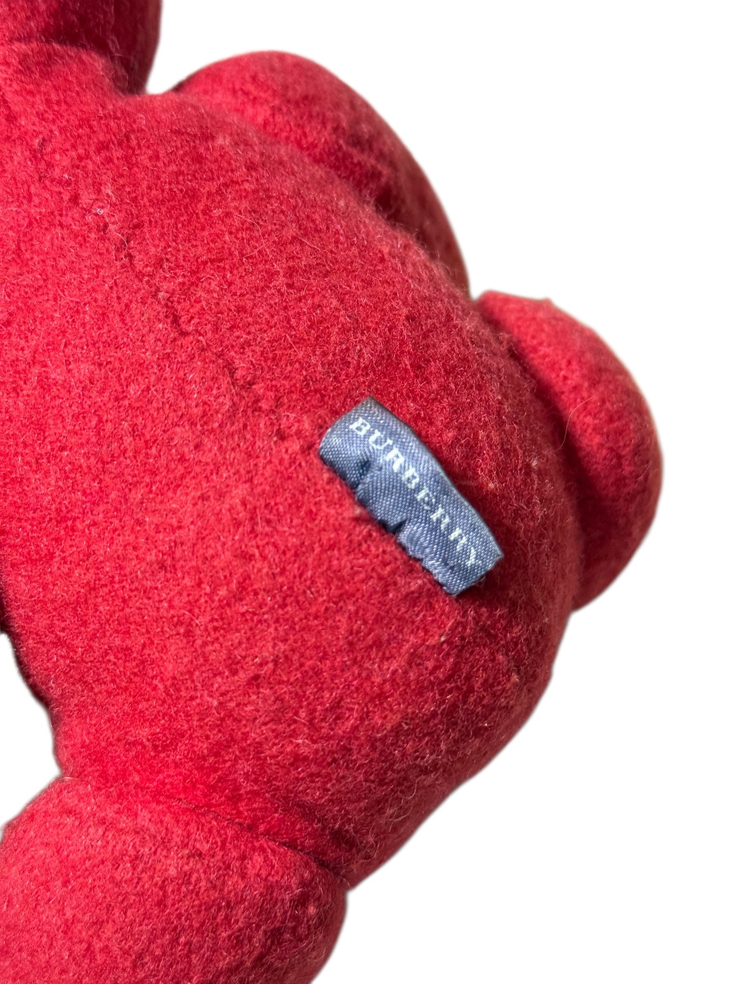 Burberry Red Check Accent Teddy Bear