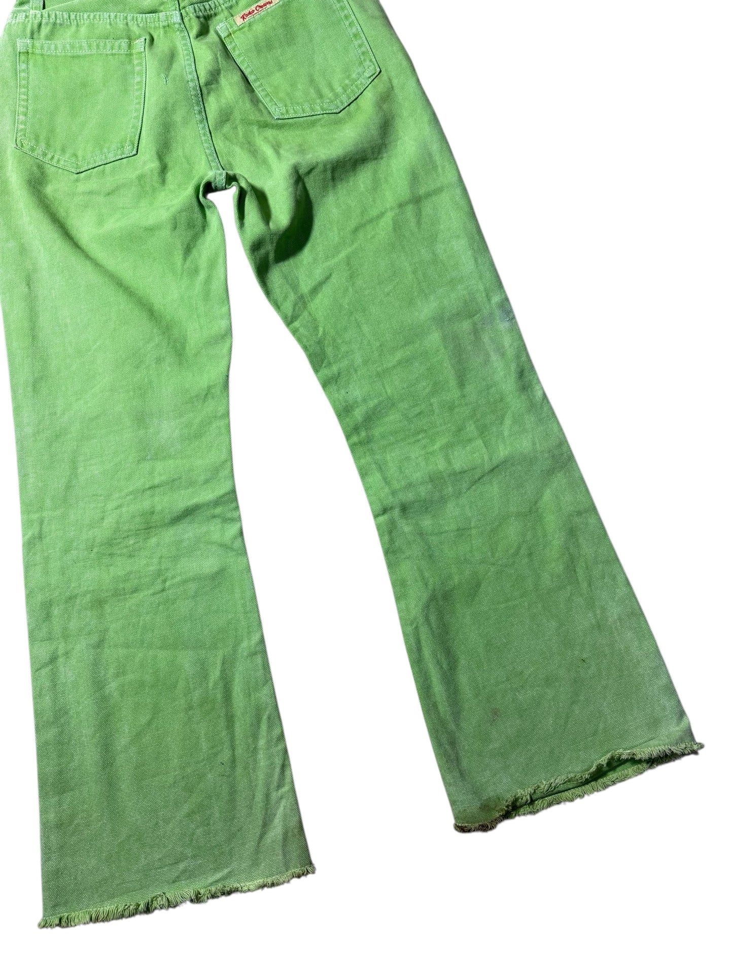 Japanese Brand Rodeo Crowns Green Cotton Jeans