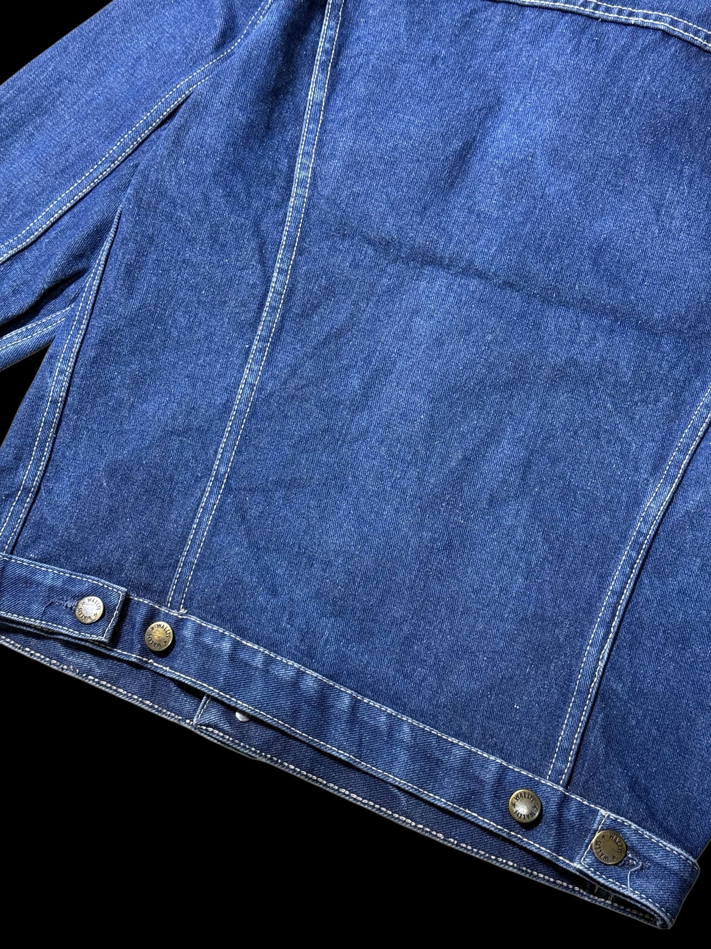 Vintage 1970s Wallys Denim Trucker Jacket