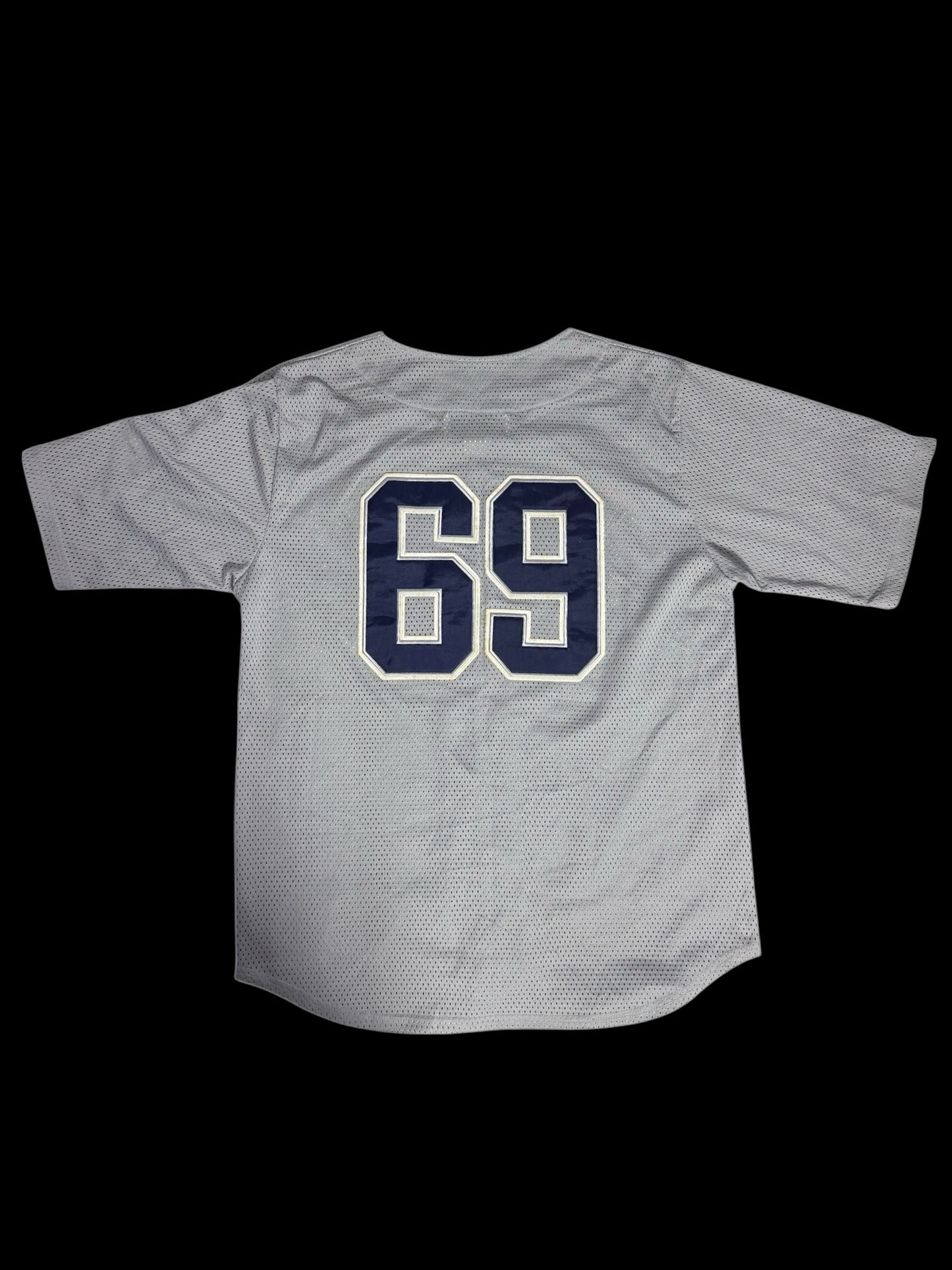 Vintage Y2K Playerz 69 Baseball Jersey Shirt Mesh Streetwear
