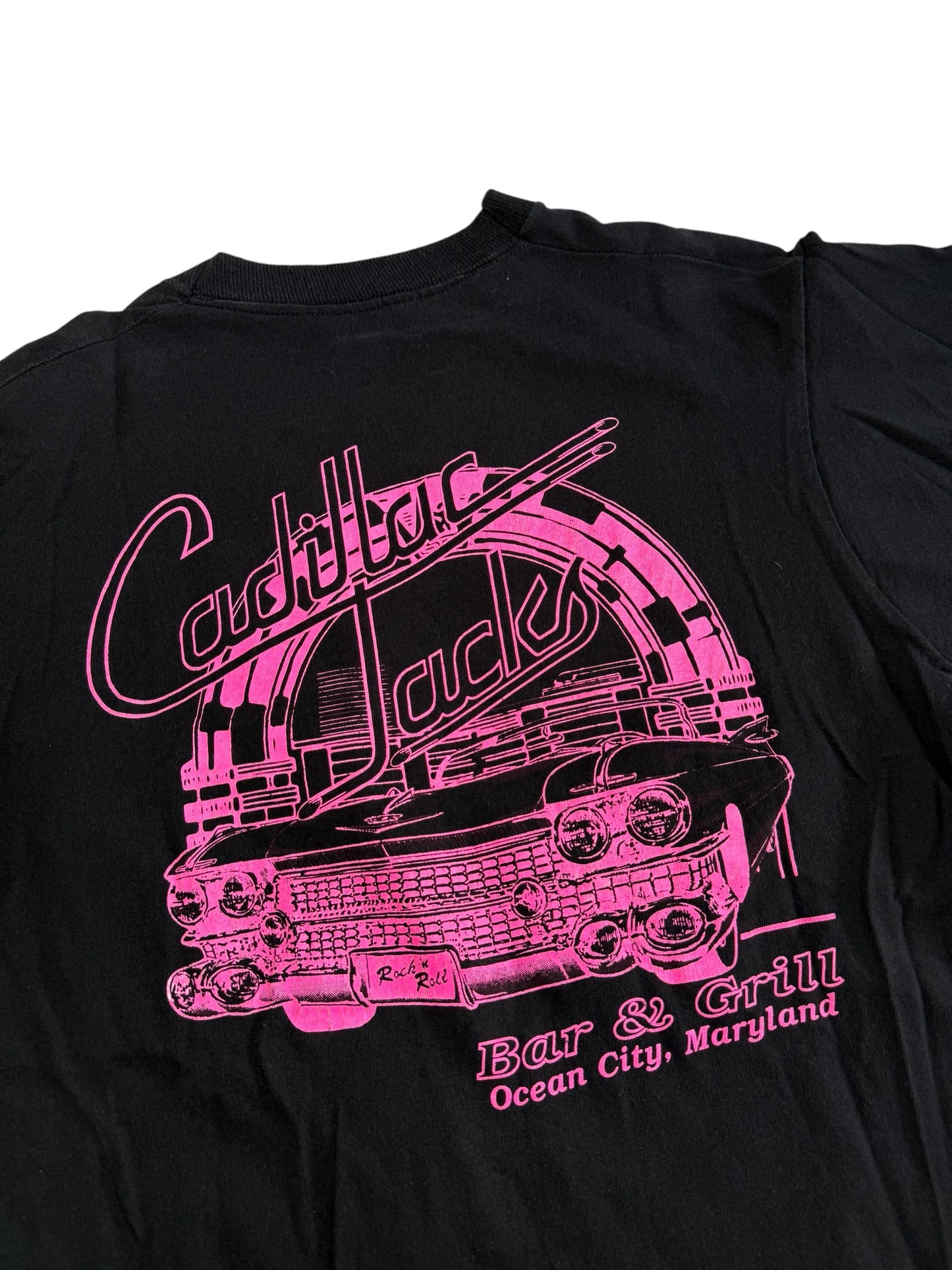 Vintage 80s Cadillac Jack’s Bar & Grill Pocket Tshirt