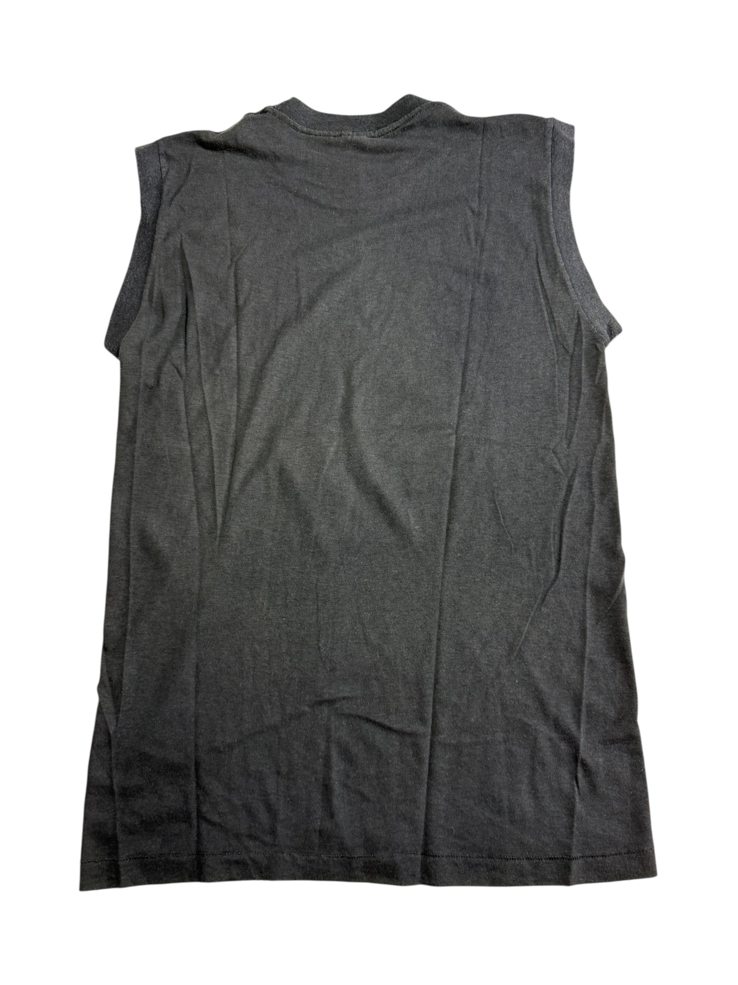 Vintage 80s KIKK’R Cowboy Iron On Sleeveless Tshirt Western Graphic