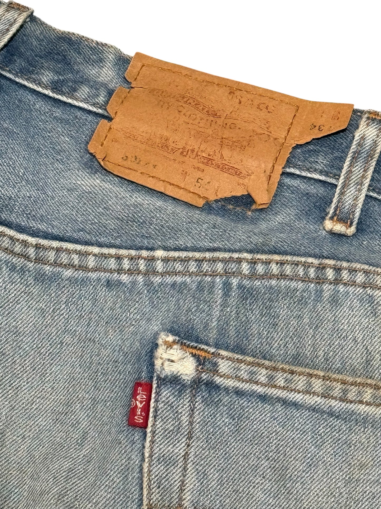Vintage Levis 501 XX Big Size Distressed Denim Jeans