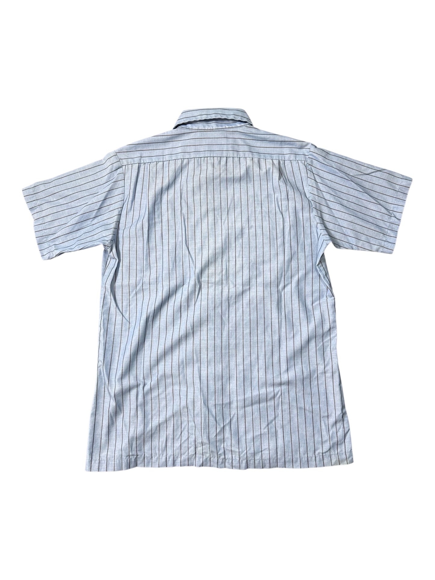Vintage United Airlines Uniform Shirt Unitog USA Work Shirt Striped Button Up