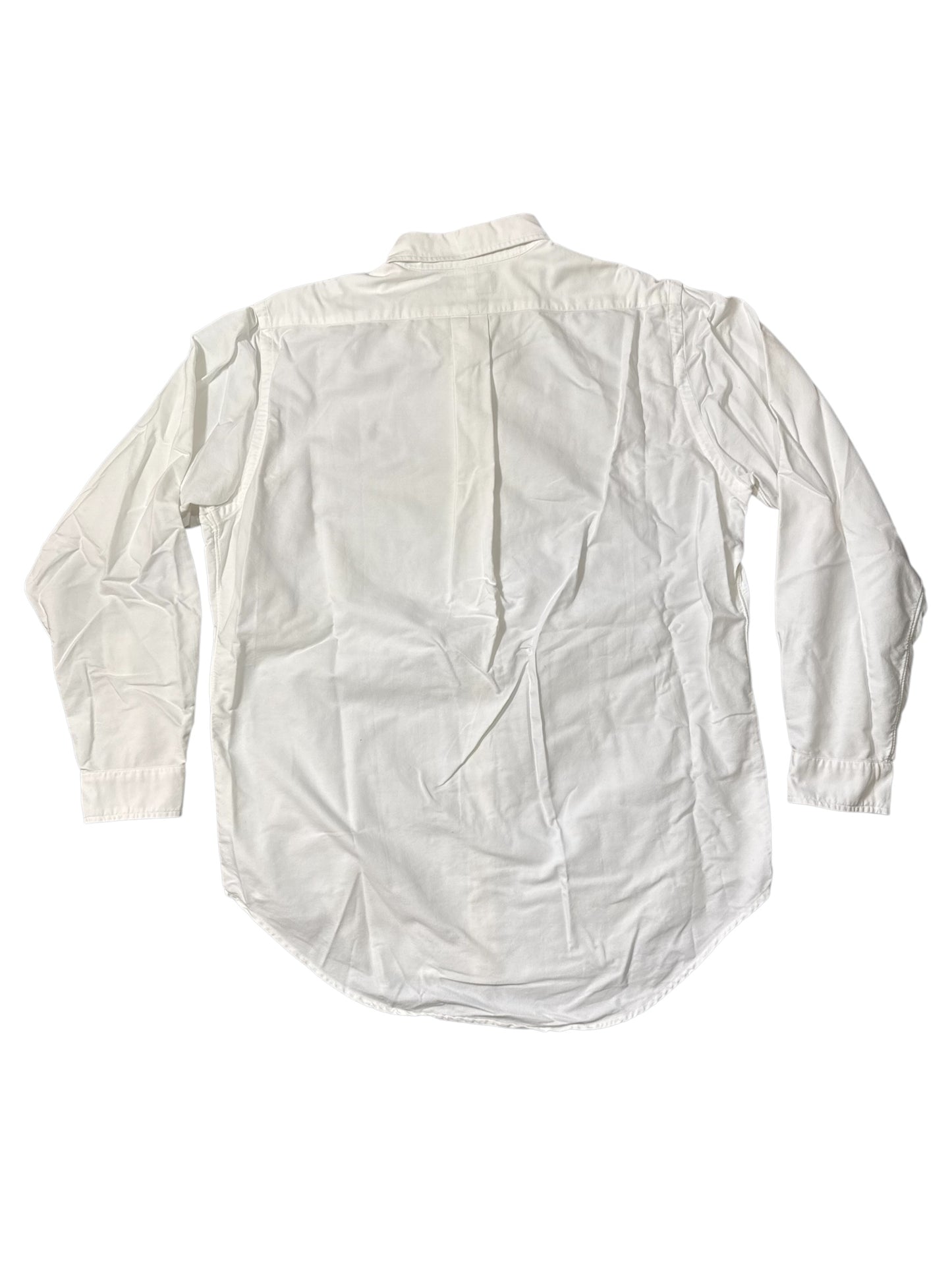 Ralph Lauren White Oxford Button Down Shirt Classic Pony Logo