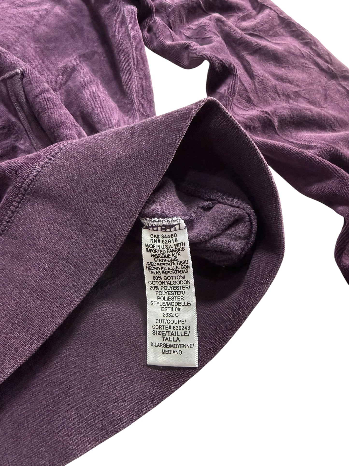 Vintage Juicy Couture Velour Zip Hoodie Purple Crown Logo Y2K
