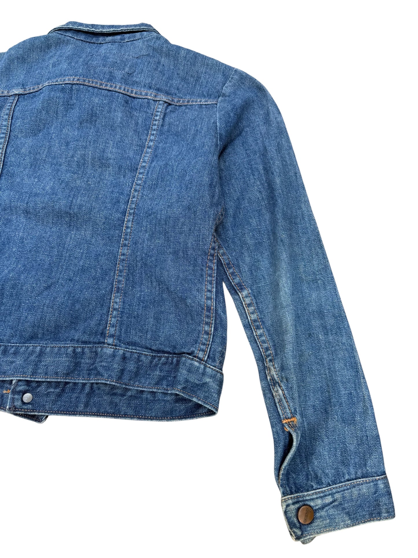 Vintage 1960s–70s Maverick Selvedge Denim Jacket Kids Made in USA