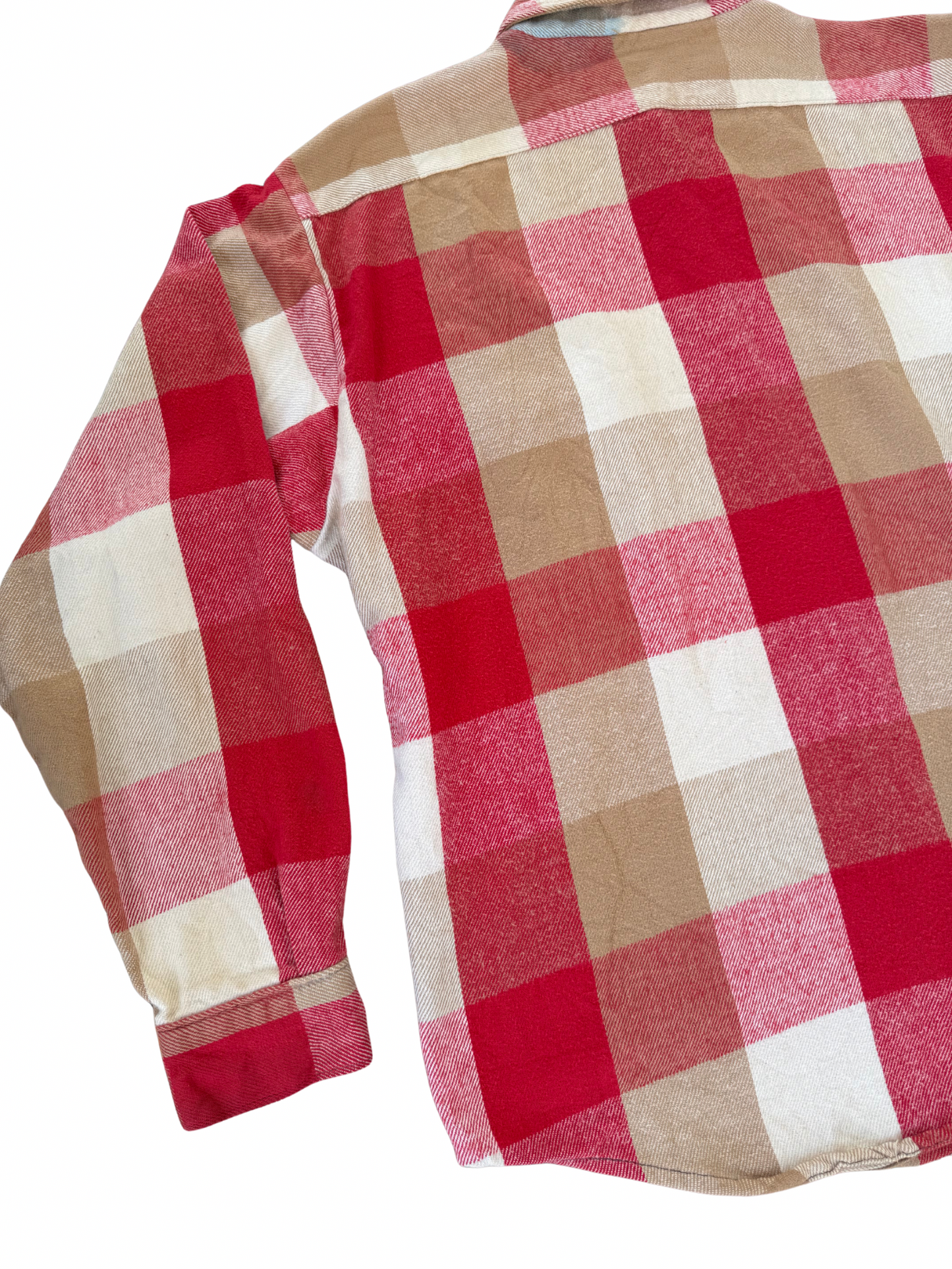 Vintage 1970s Five Brother Heavyweight Buffalo Plaid Flannel Shirt