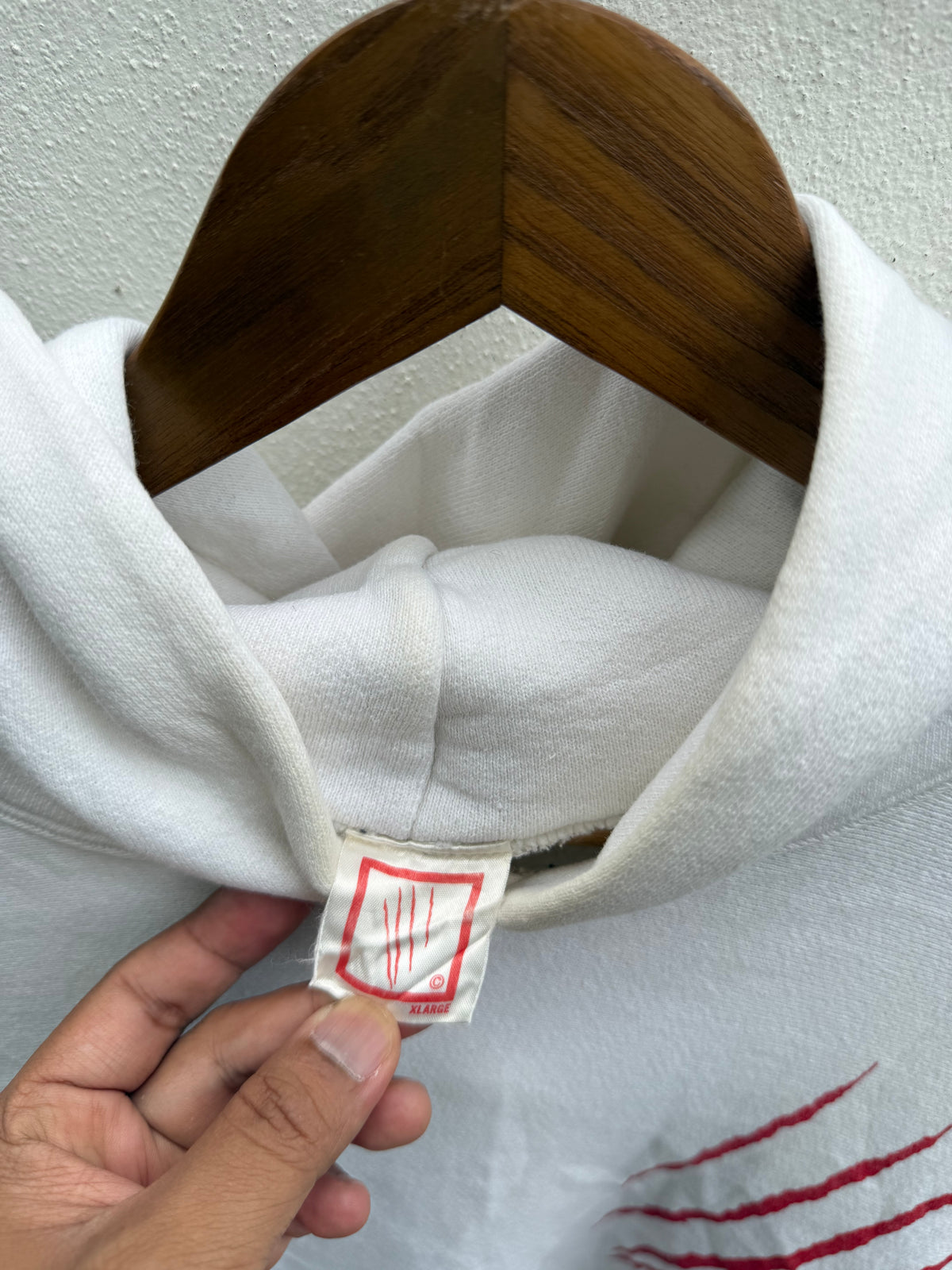 COMME des FUCKDOWN Claw Mark Print Pullover Oversized Hoodie