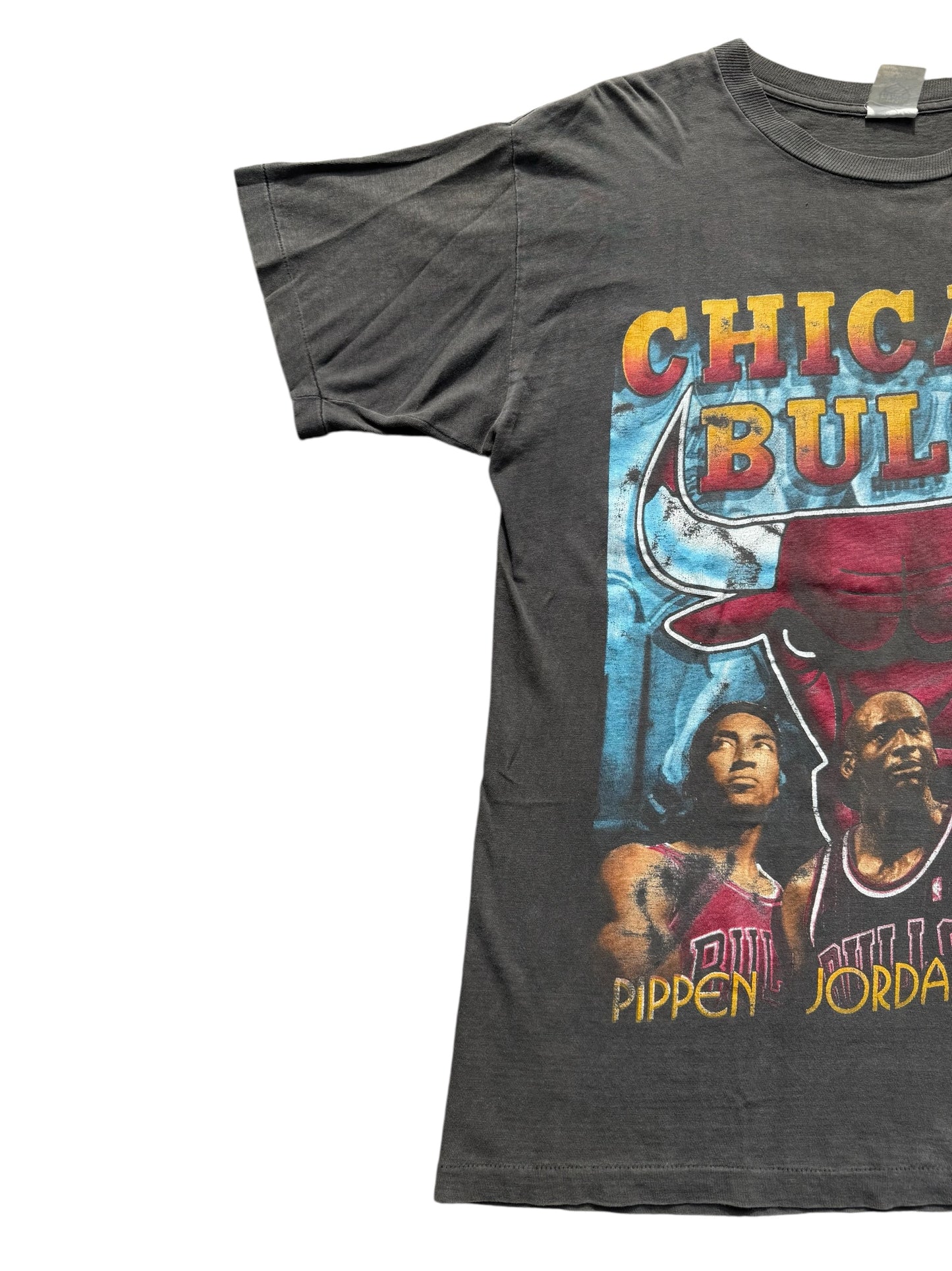 Very Rare Vintage 90s Chicago Bulls 1996 Champions Tee Jordan Pippen Rodman