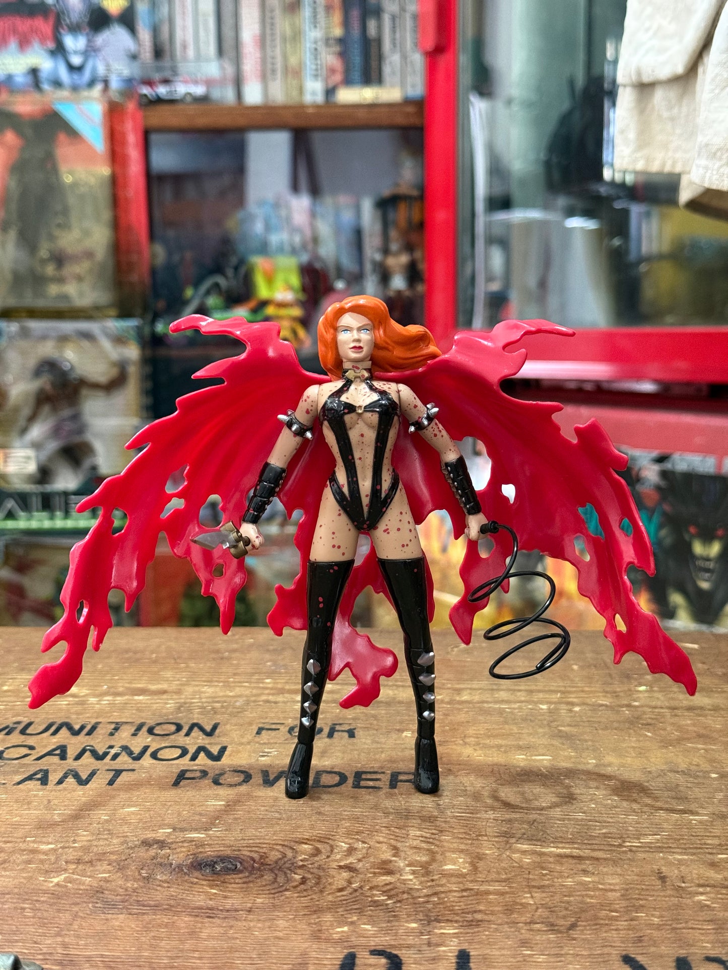 Vintage 1997 Hellina Mega Action Figure Blood Splattered Version
