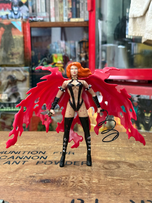 Vintage 1997 Hellina Mega Action Figure Blood Splattered Version