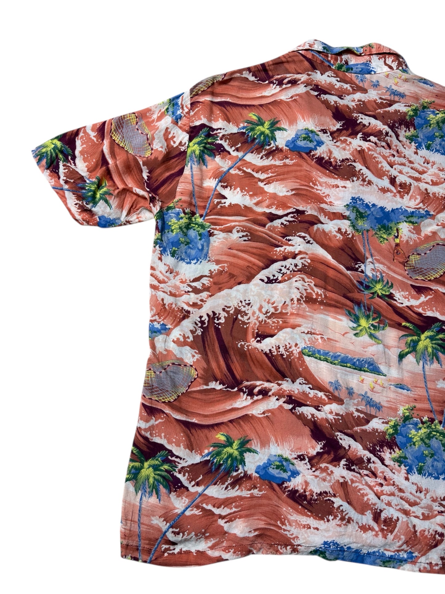 Vintage 1980s–90s Mark Raysten Rayon Hawaiian Aloha Shirt Malihini