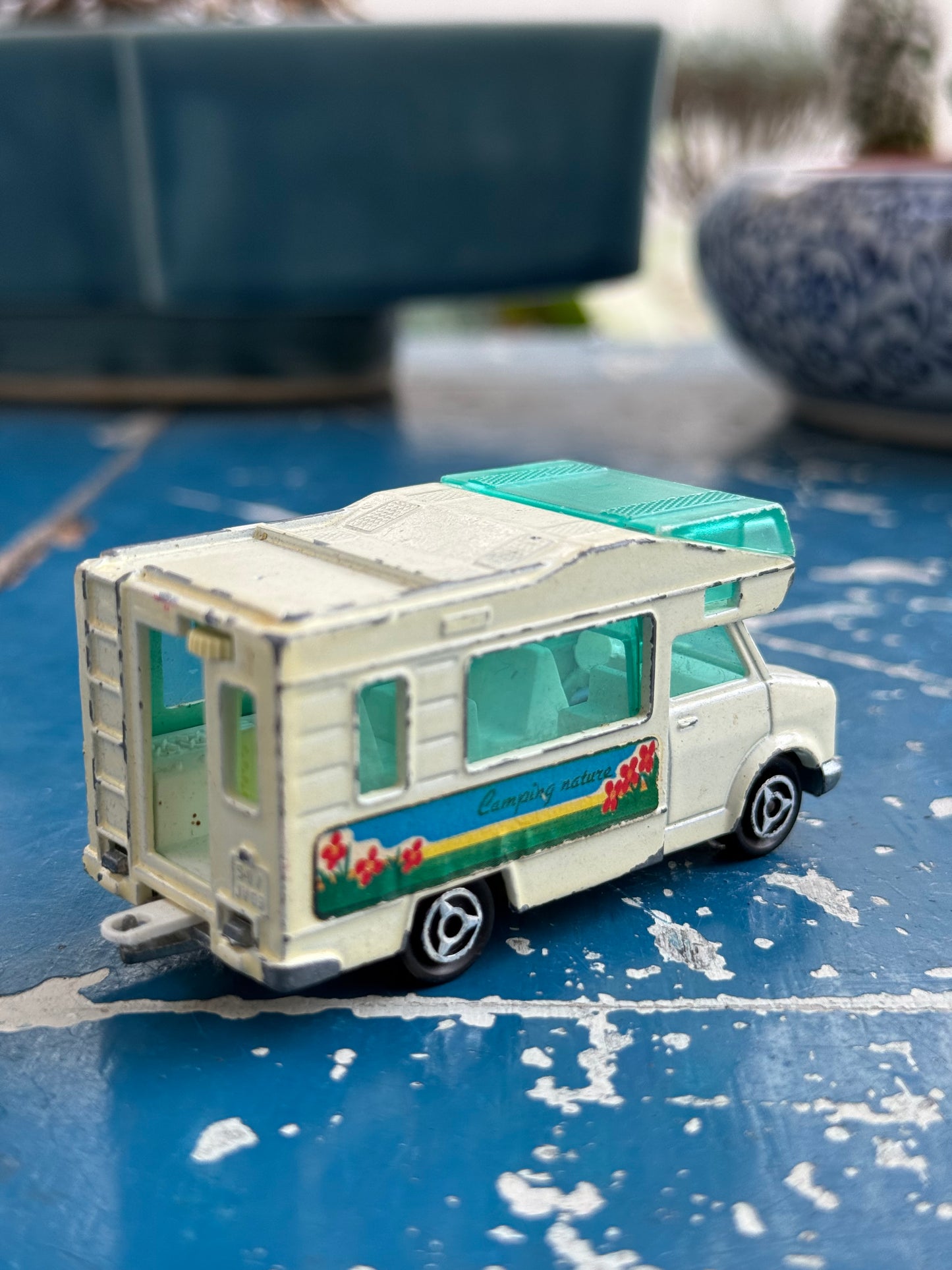 Vintage 80s Majorette Fourgon Camping Nature Camper No. 224 Made in France