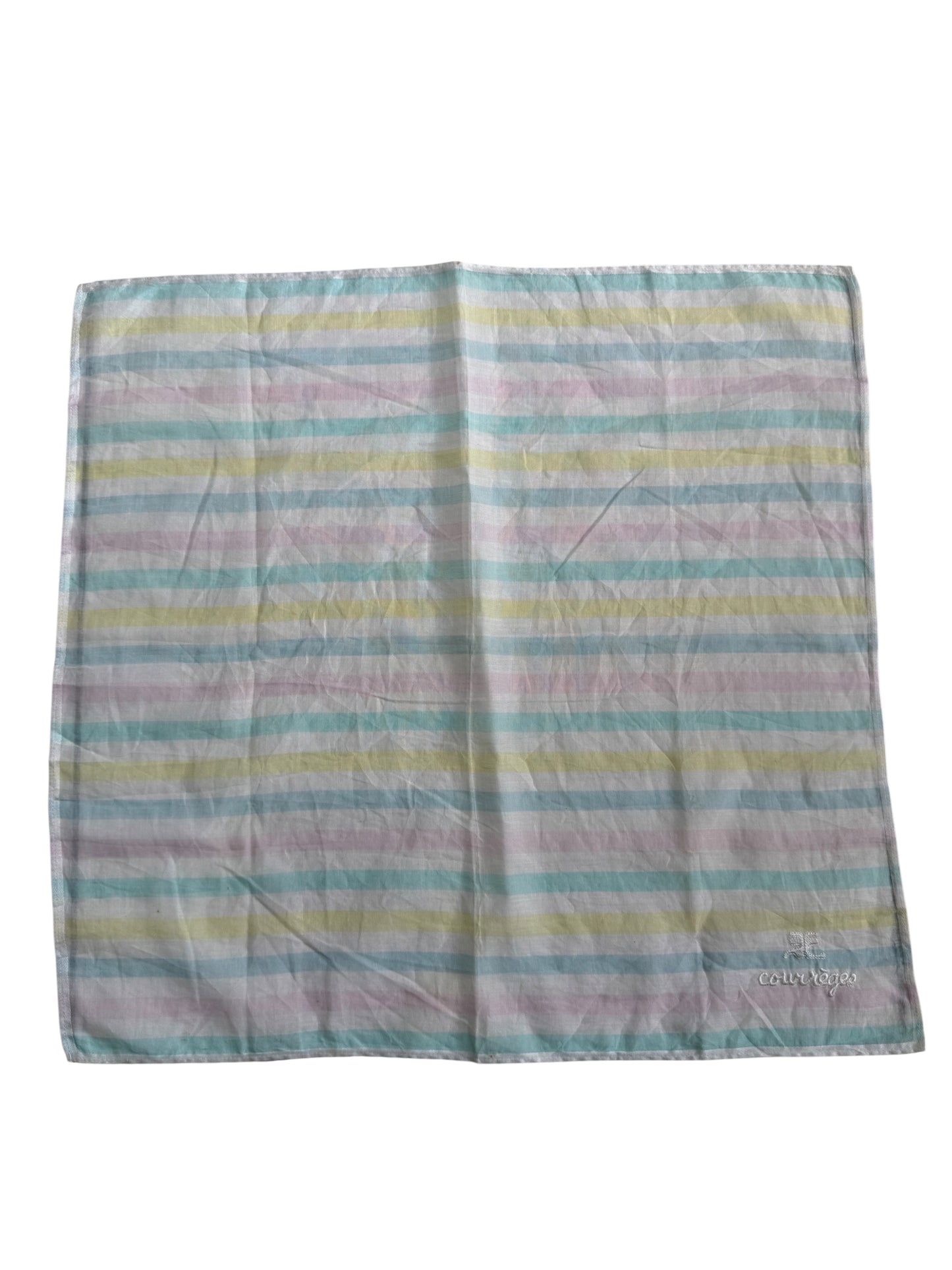 Lot Of 5 Vintage Designer Handkerchiefs Courrèges Junko Shimada Esprit