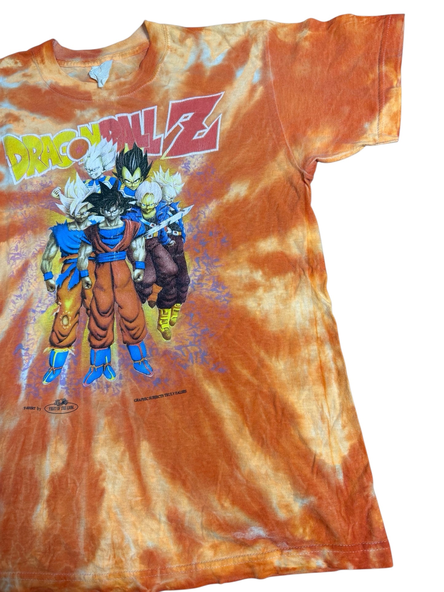 Vintage Dragon Ball Z Tie Dye Tshirt Goku Vegeta Trunks Anime 1990s