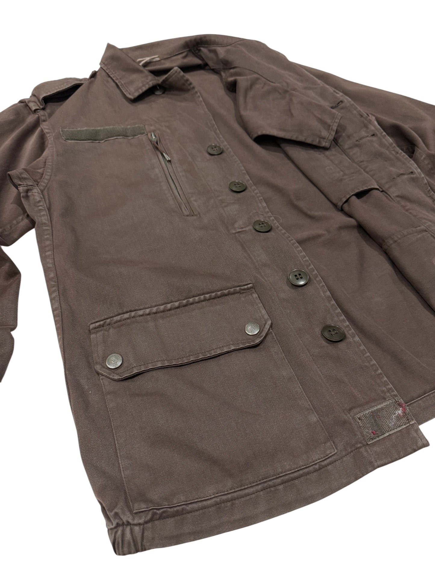 Vintage French Army F2 Field Jacket Rare Brown Military Surplus Retro Workwear