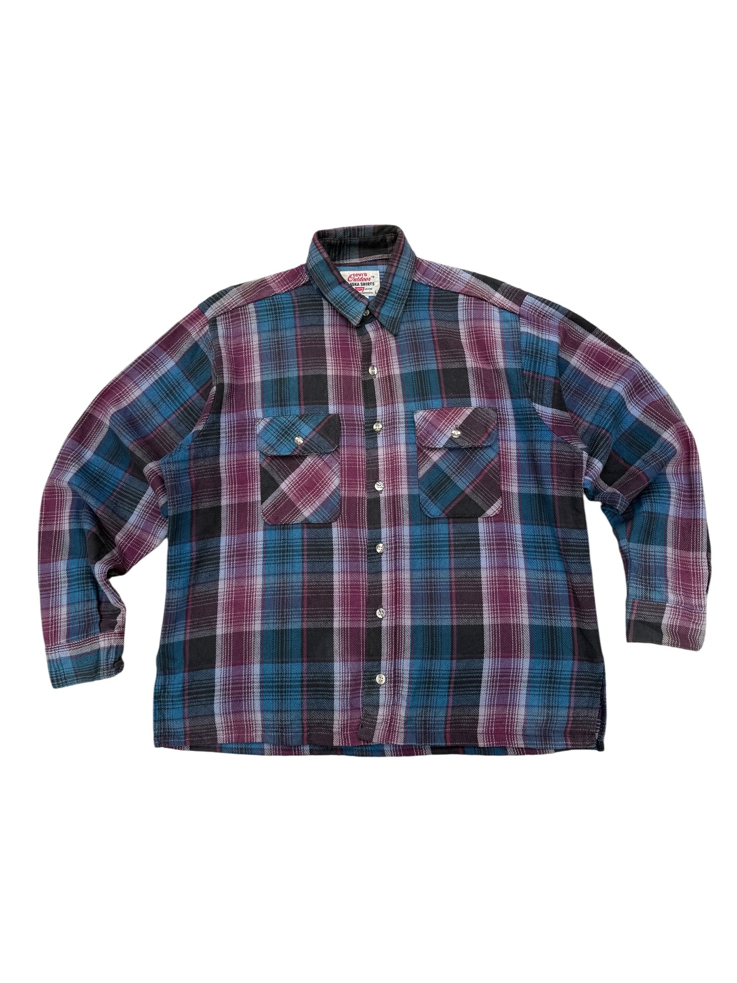 Vintage Levis Outdoor Alaska Flannel Shirt Made in USA