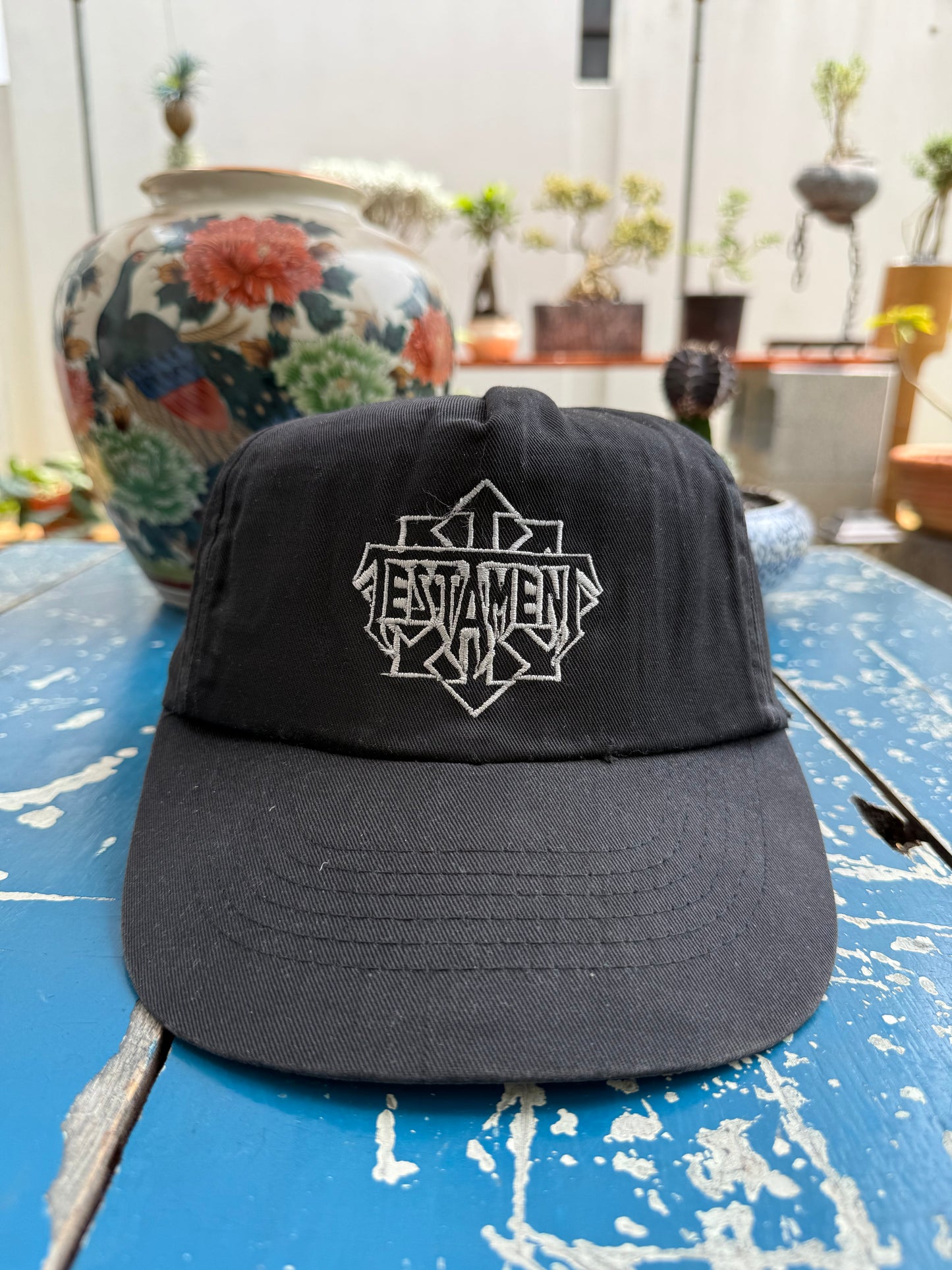 Vintage Testament Thrash Metal Band Embroidered Snapback Cap