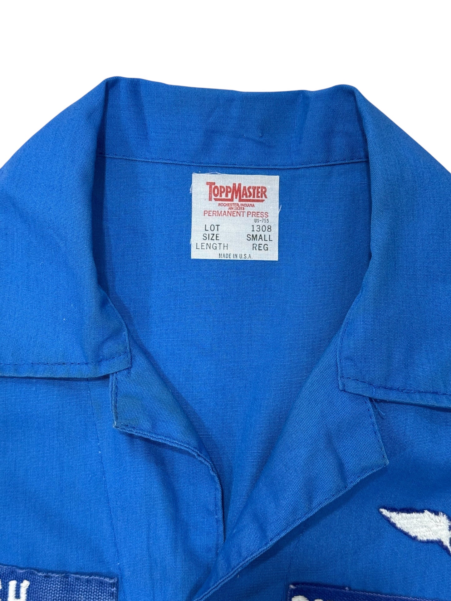 Vintage 1960s–70s Civil Air Patrol Blue Workwear Coverall Made in USA
