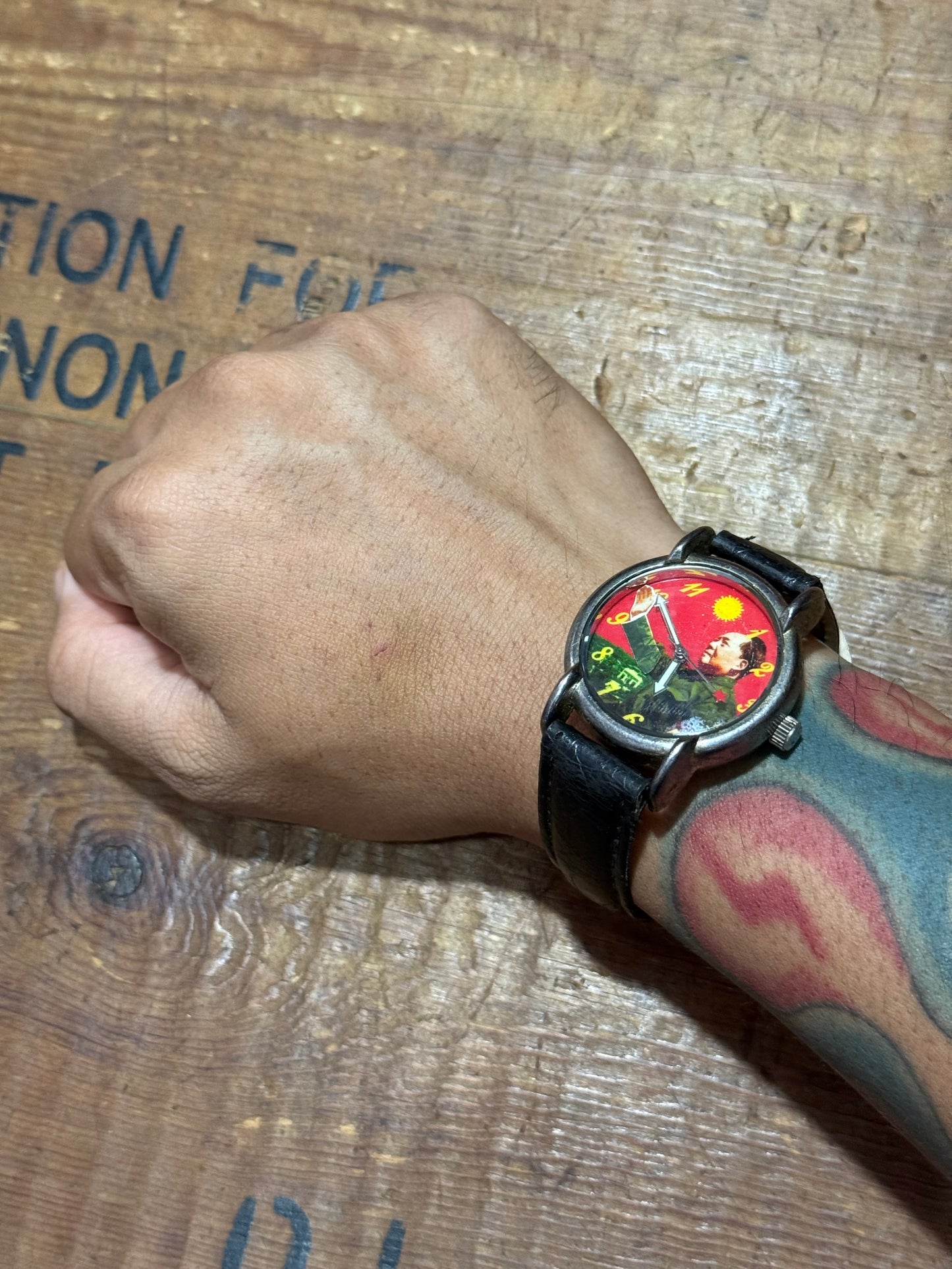 Rare Vintage Mao Zedong Hand Winding Mechanical Watch