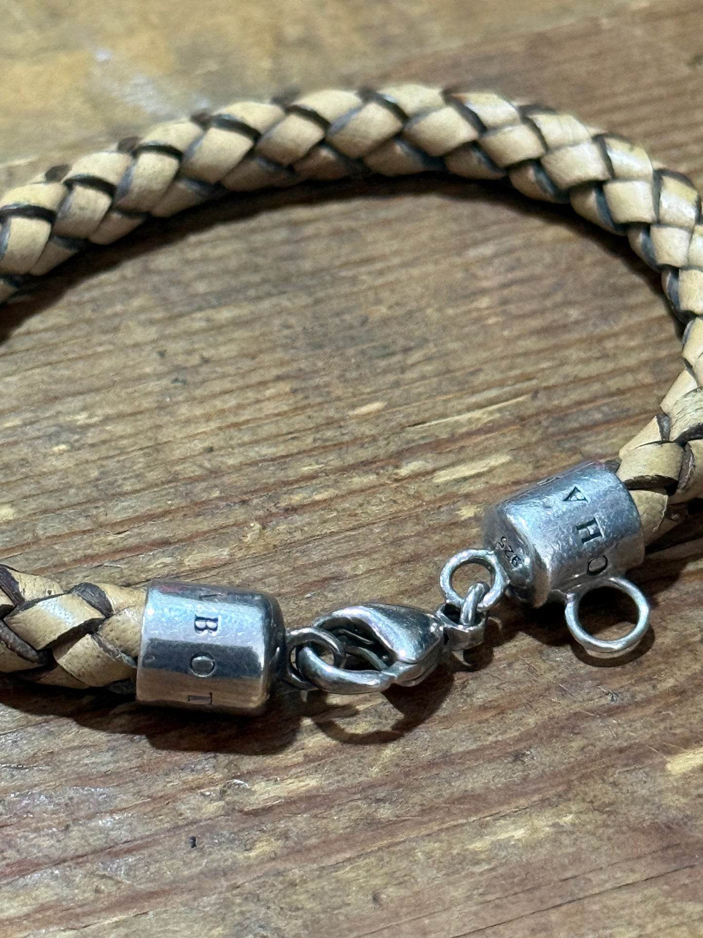 Thomas Sabo Braided Leather Bracelet Silver Clasp