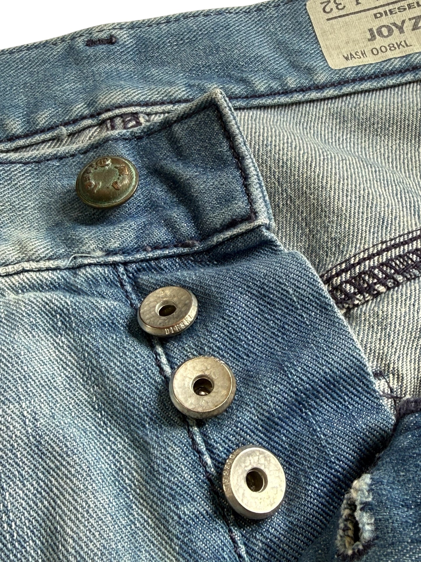 Vintage Y2K Diesel Joyze Button Fly Denim Jeans Made in Italy