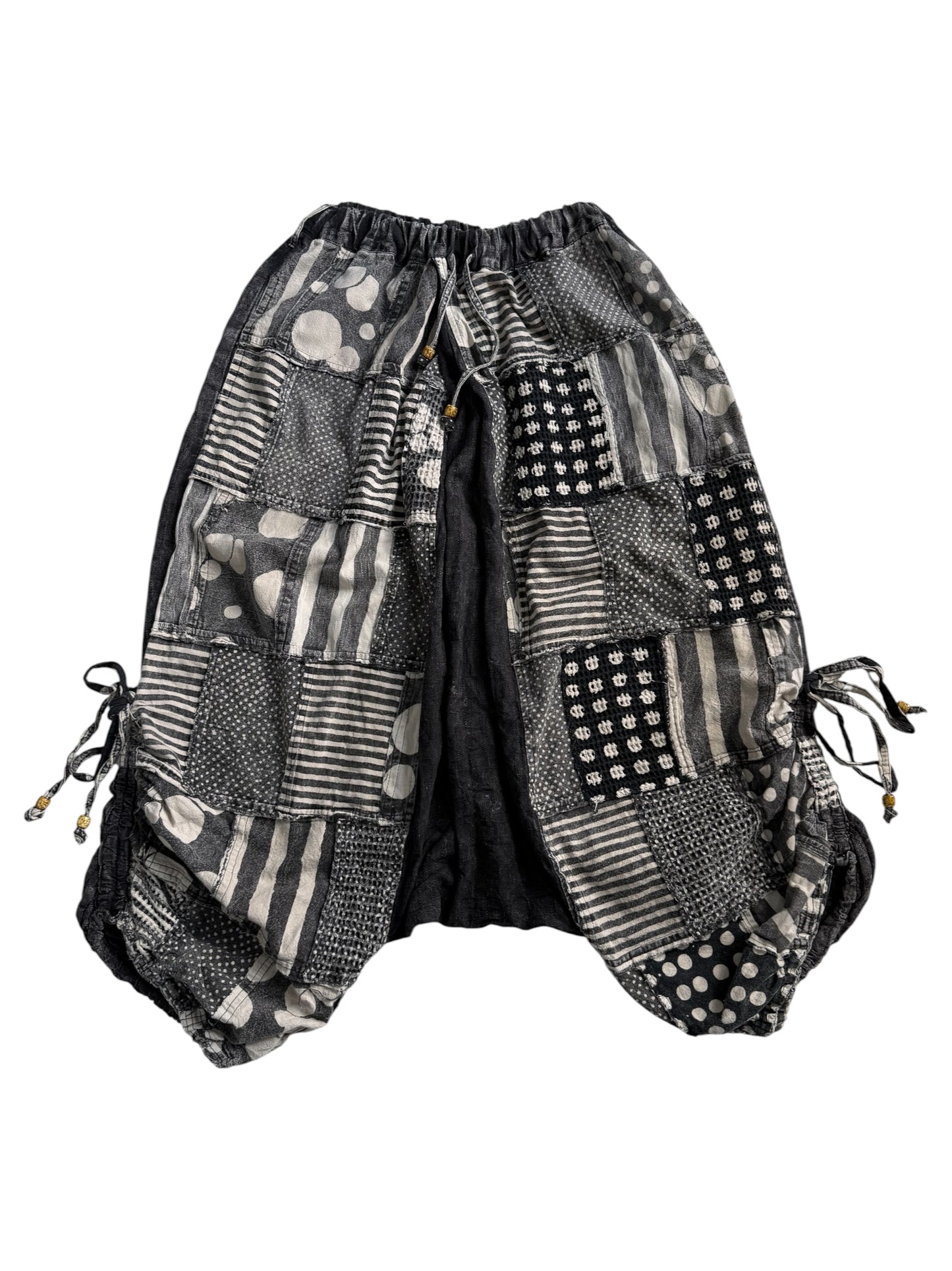 El Rodeo Japanese Boro Patchwork Harem Pants Bohemian Trousers