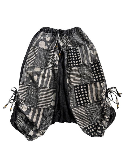 El Rodeo Japanese Boro Patchwork Harem Pants Bohemian Trousers