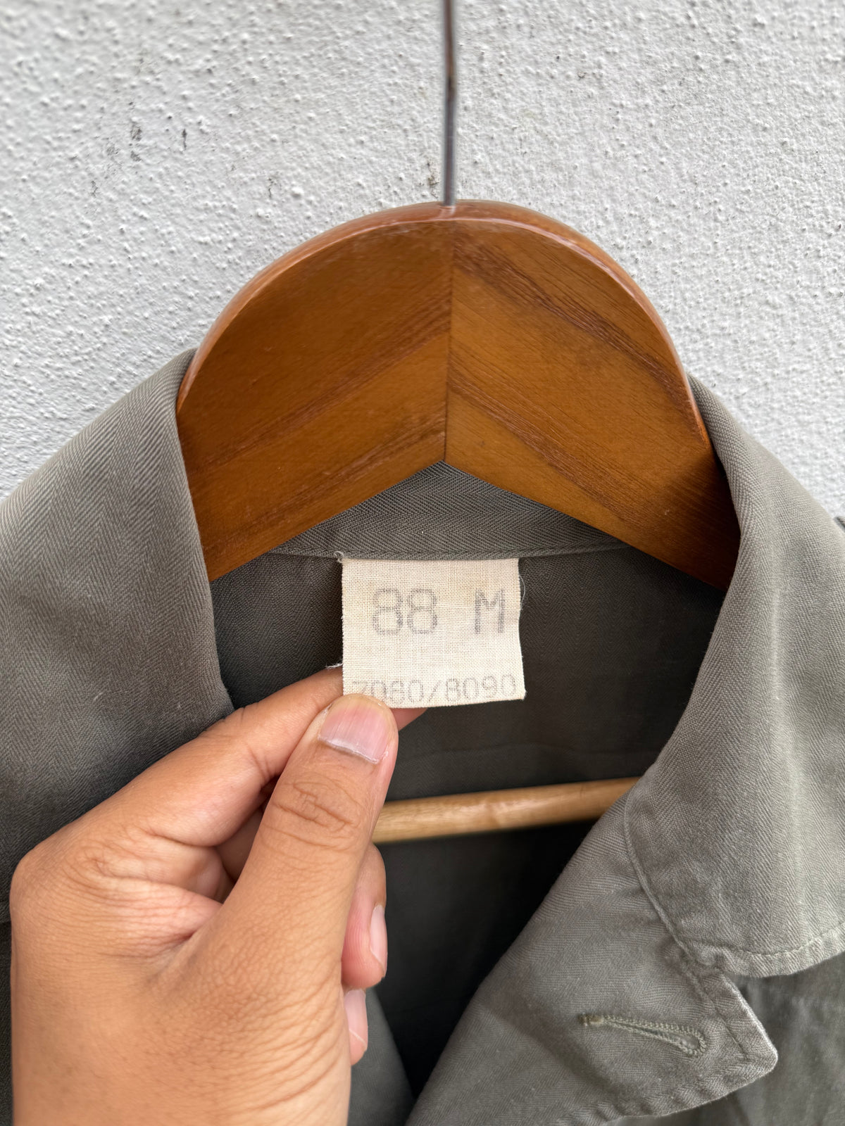 Vintage 1988 French Army F2 Field Jacket SOCOVET HBT Military OG